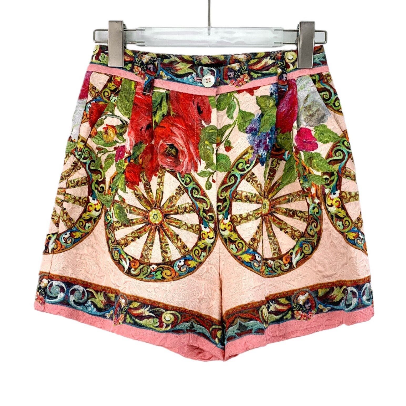 Dolce & Gabbana Dolce Gabbana Floral Print Cotton Shorts Size 38" / US 16 / IT 52 - 1 Thumbnail