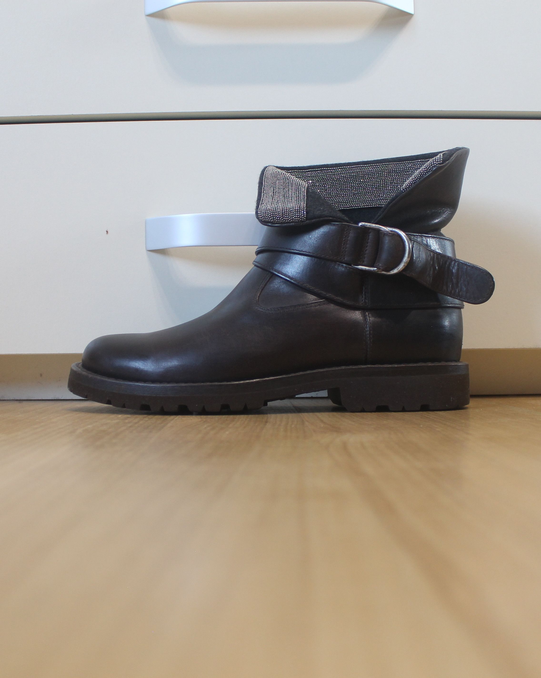 Brunello Cucinelli Brunello Cucinelli Ankle Boots Brown Leather Size US 8 / IT 38 - 6 Thumbnail