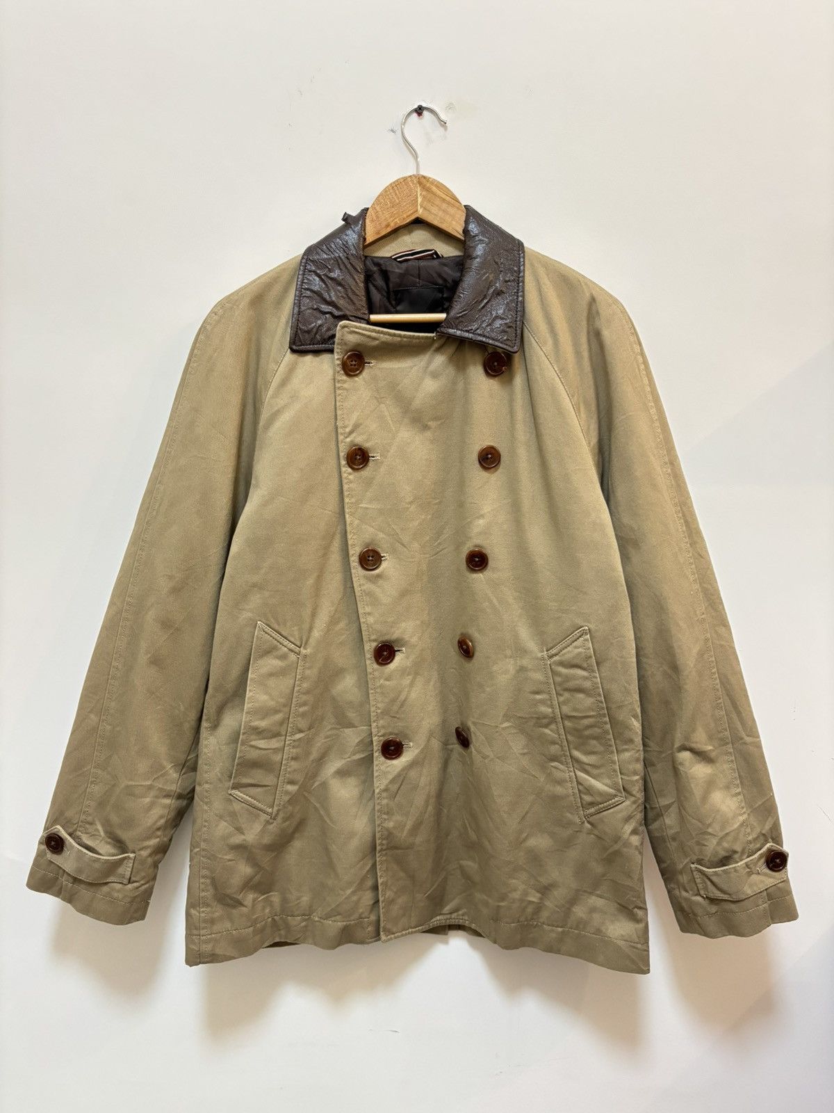 Designer × Paul Smith Paul Smith Beige Heavy Coat Size US XL / EU 56 / 4 - 1 Thumbnail