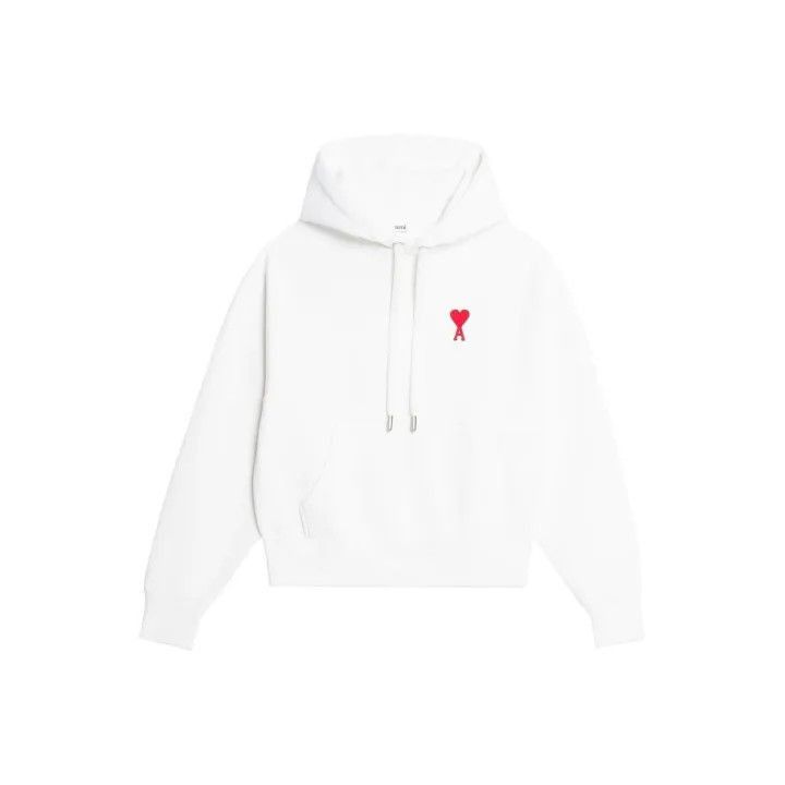 AMI AMIPARIS Red Heart Hoodie for Casual Wear -2507 Size US XS / EU 42 / 0 - 1 Thumbnail