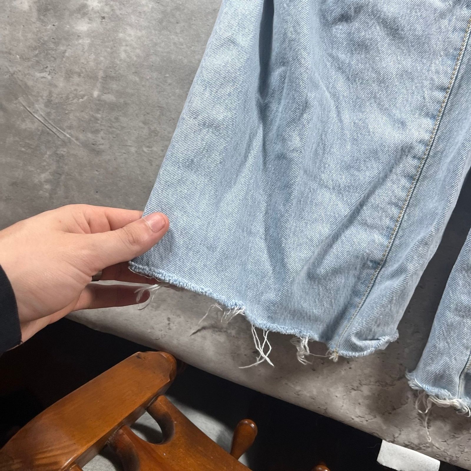 & Other Stories Ripped flaired jeans Size 22" - 5 Thumbnail