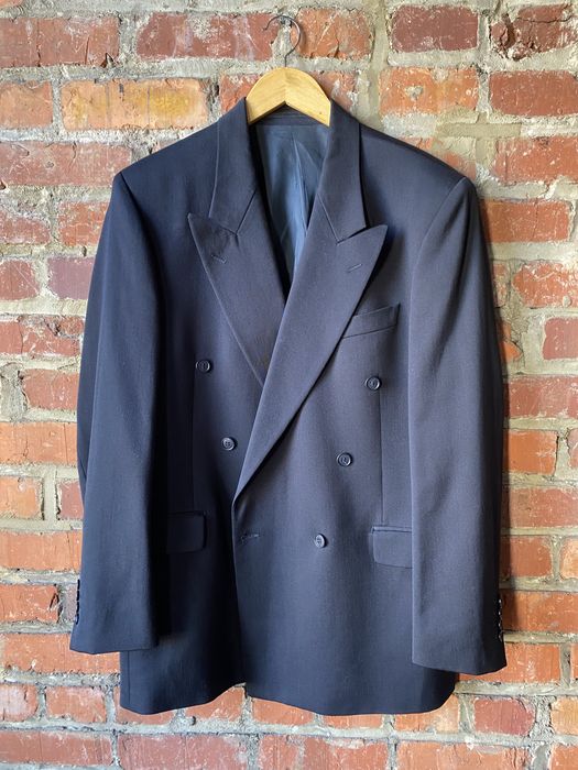 Yves Saint Laurent Black Double Breasted 90s Tom Ford Era Suit | Grailed