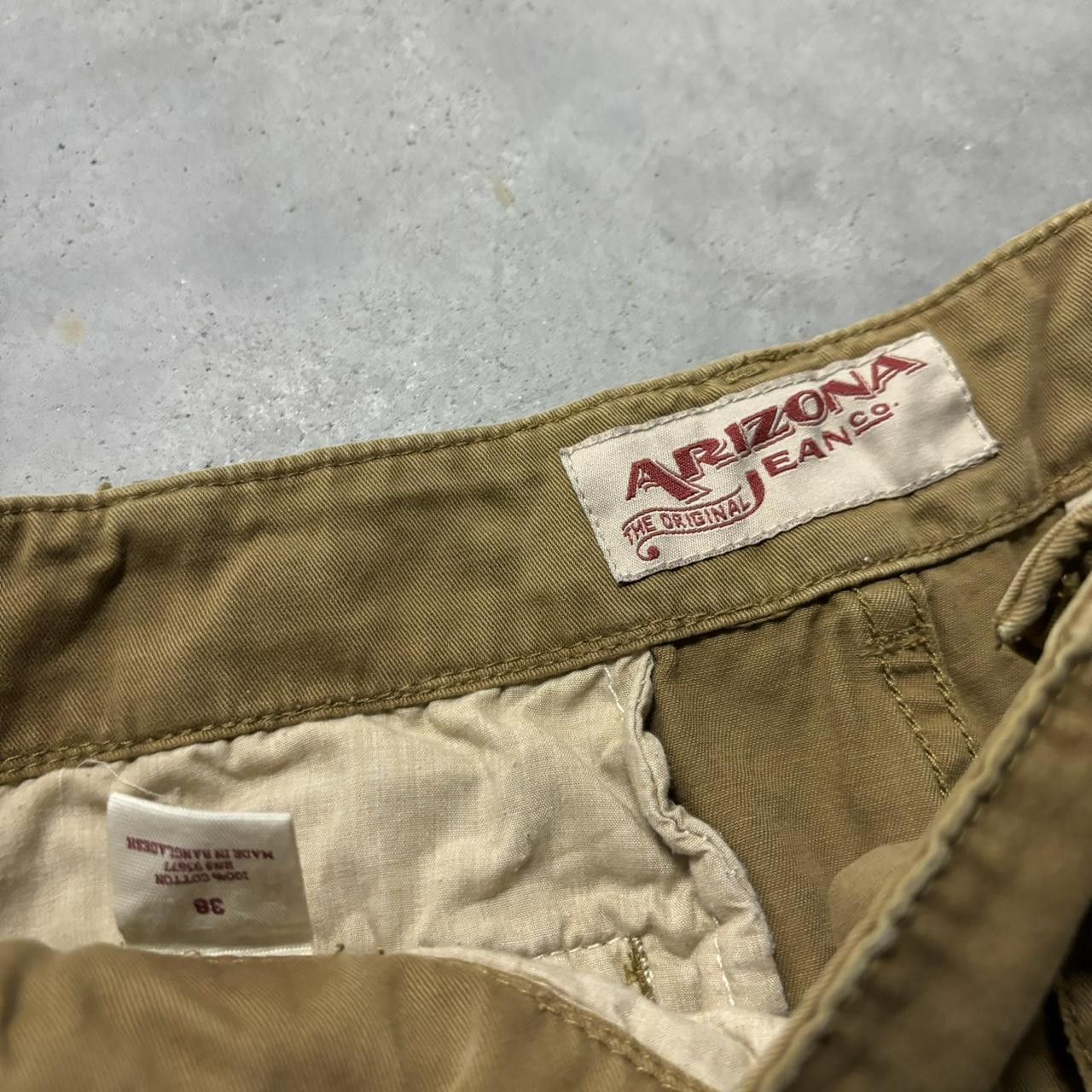 Japanese Brand × Vintage Crazy Vintage Y2K/2000s Baggy Khaki Skater Style Cargo Shorts! Size US 36 / EU 52 - 6 Thumbnail