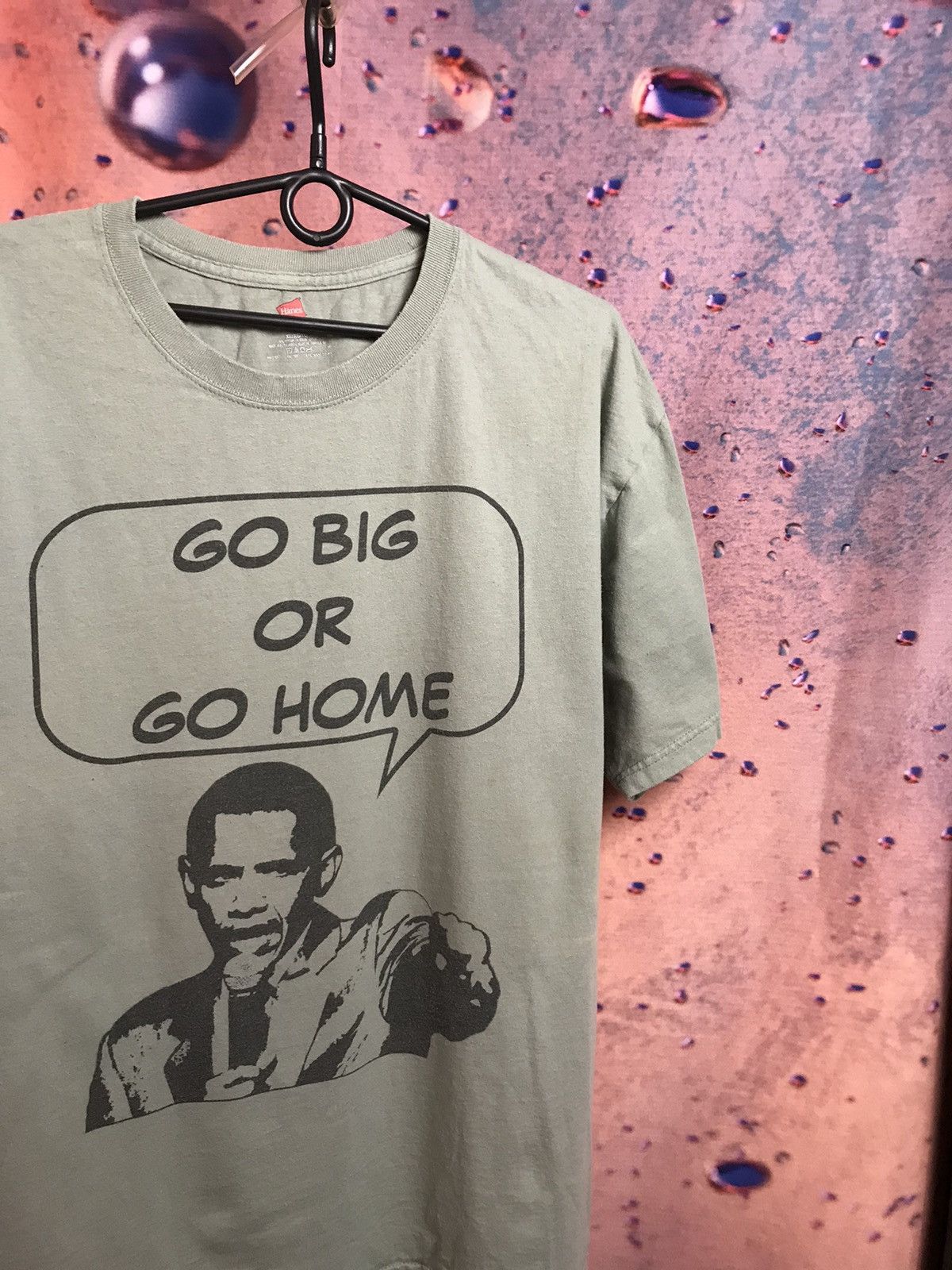 Vintage Vintage Obama Go Big Or Go home streetwear Y2K t shirt Size US XL / EU 56 / 4 - 1 Thumbnail