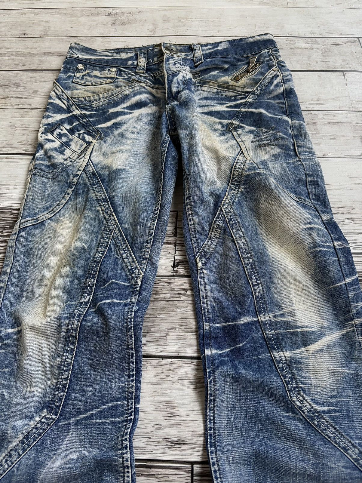 Hysteric Glamour × Japanese Brand 💥 HYSTERIC GLAMOUR BALENCIAGA STYLE JAPANESE JEANS Size US 32 / EU 48 - 2 Thumbnail