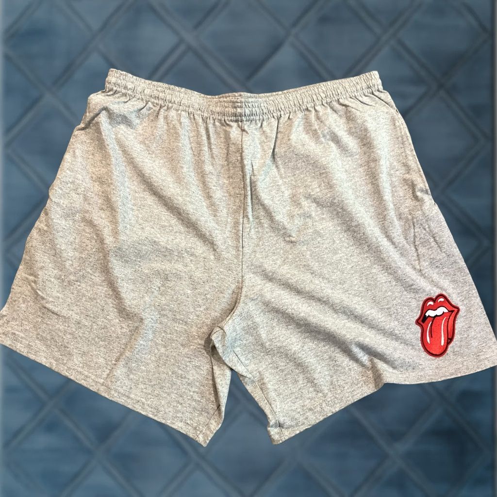 Hanes CUSTOM - NWOT - Hanes - Rolling Stones - Gray Cotton Shorts - Pockets - Mens XL Size US 36 / EU 52 - 1 Thumbnail