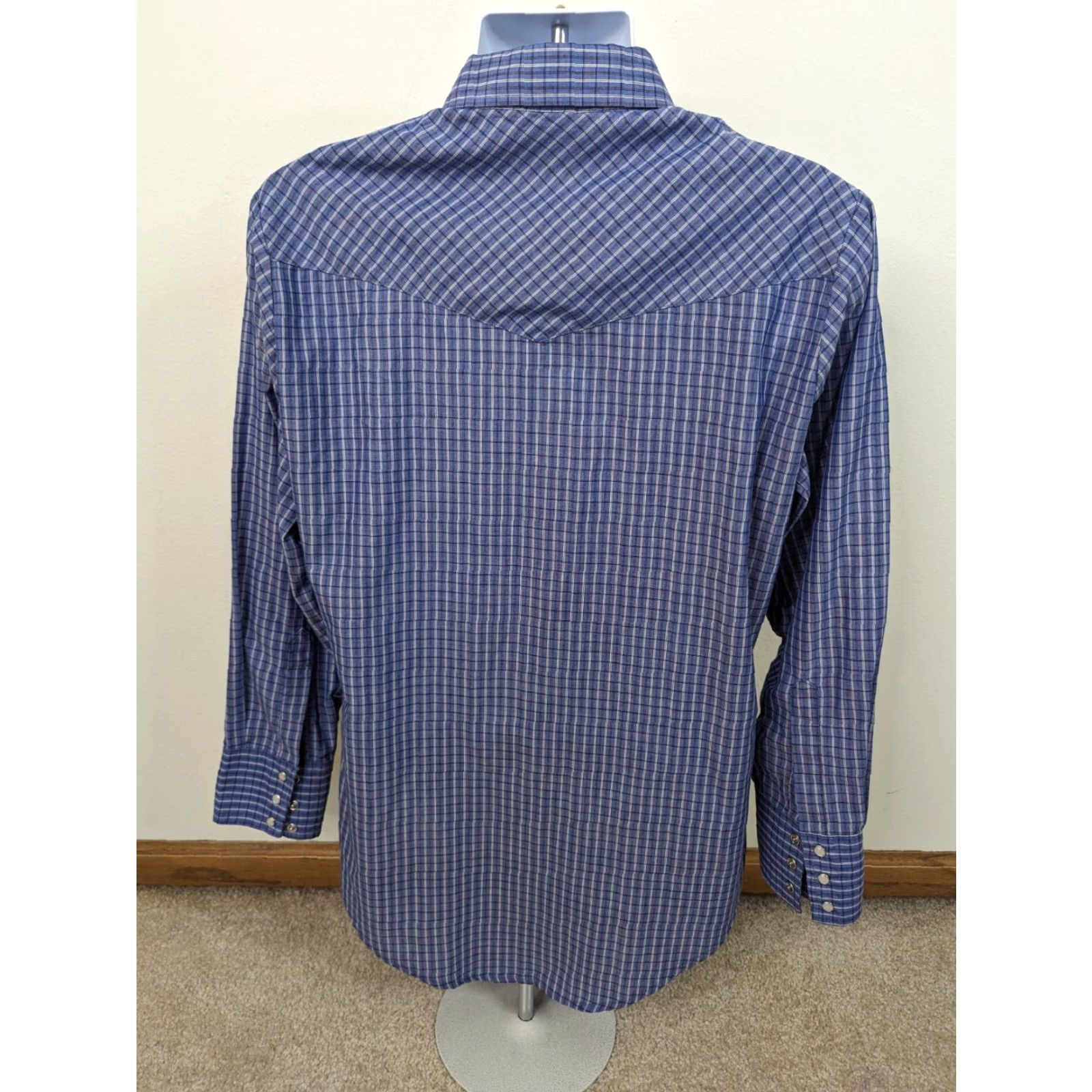 Vintage VINTAGE Ely Cattleman Mens Western Shirt Blue Medium Plaid Pearl Snap Long Sleeve T5 Size US M / EU 48-50 / 2 - 3 Thumbnail