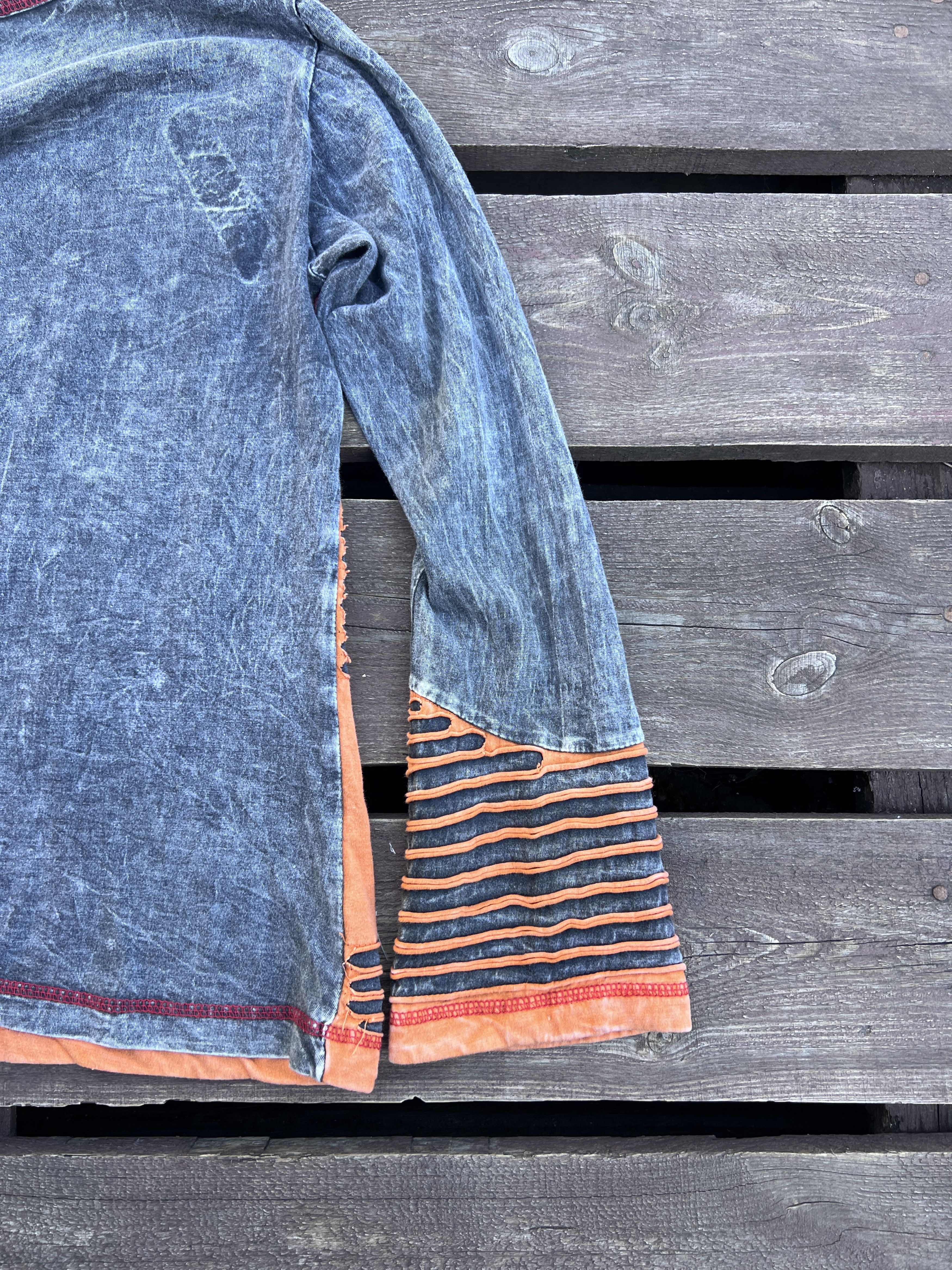Vintage Vintage Y2K Avant Garde Nepal Patchwork long sleeve shirt Size M / US 6-8 / IT 42-44 - 17 Thumbnail