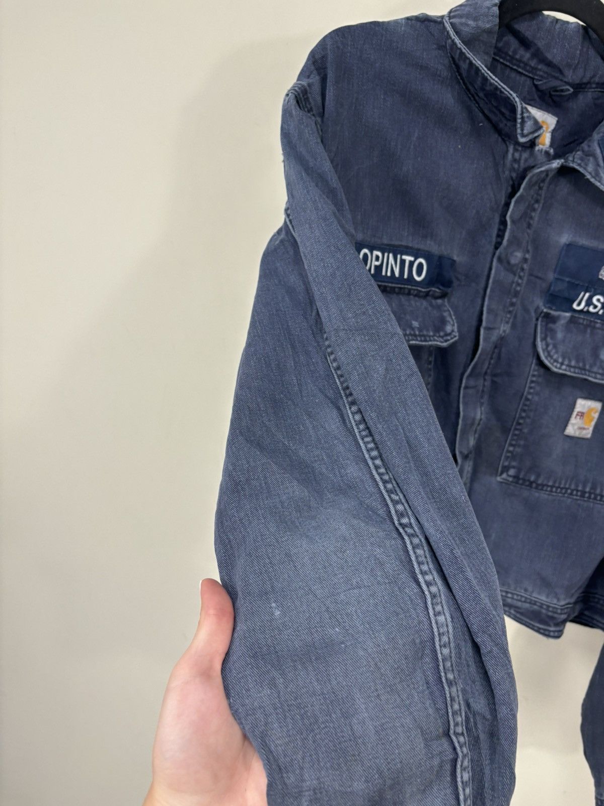 Carhartt Vintage Carhartt Flame Resistant U.S. Navy Cropped Jacket Size US L / EU 52-54 / 3 - 12 Thumbnail