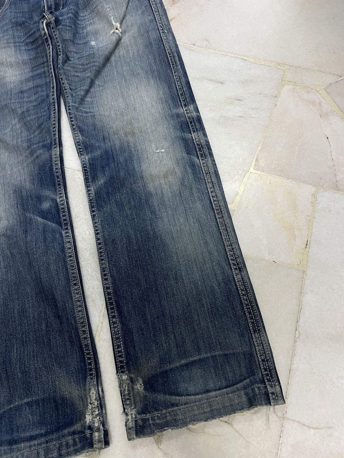 Levi's × Levi's Vintage Clothing 💥Vintage Levis 504 Distressed Mud Wash Jean Size US 32 / EU 48 - 5 Thumbnail