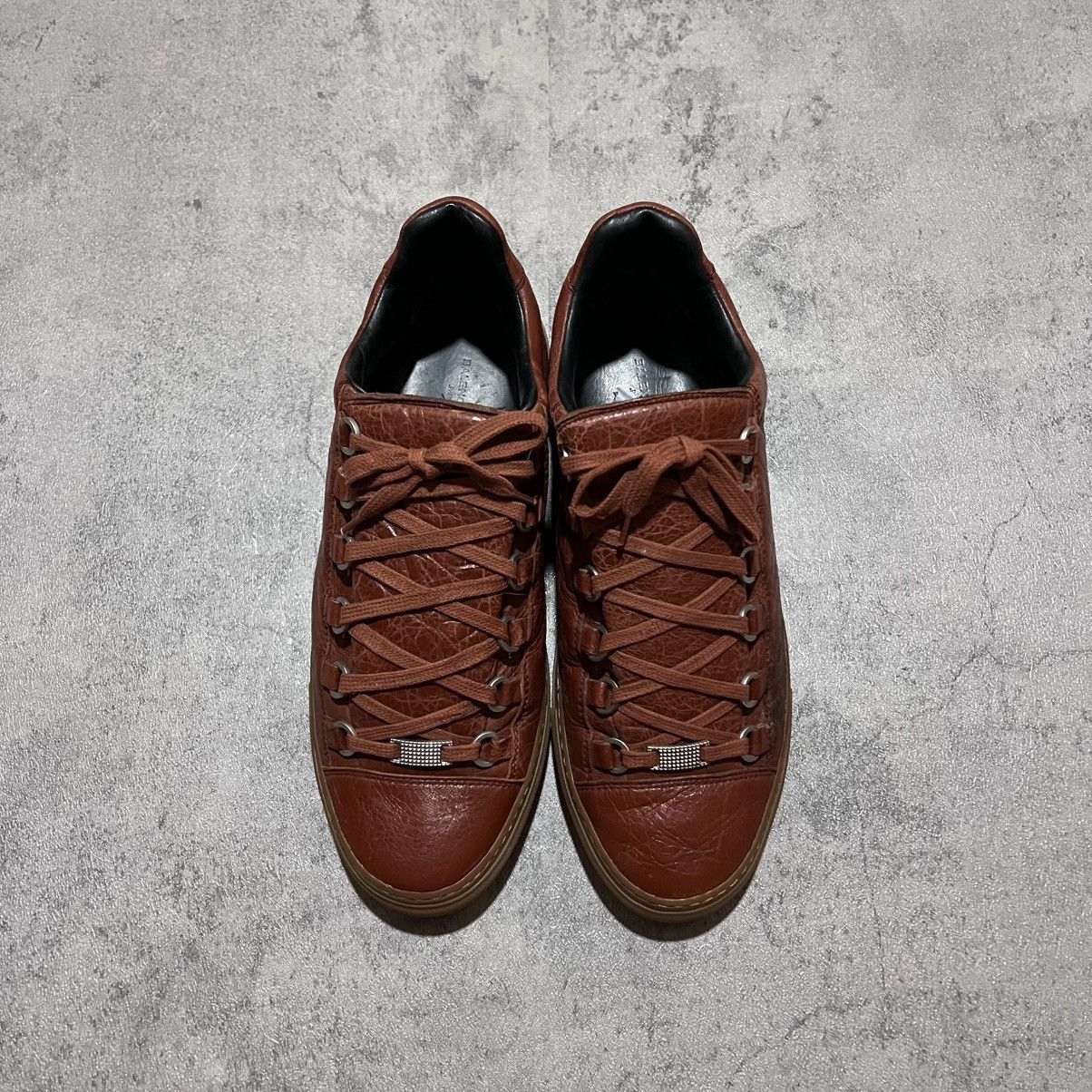 Balenciaga Balenciaga Arena Leather Low Sneakers Size US 8 / EU 41 - 4 Thumbnail