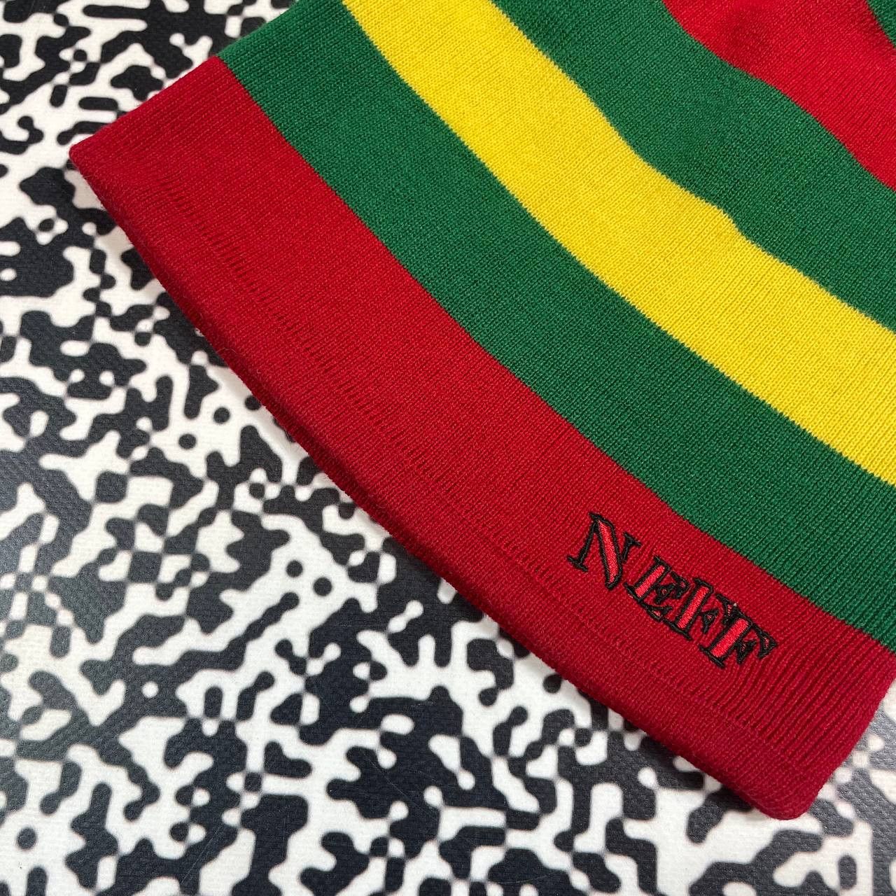 NEFF Vintage Y2K NEFF 2 Side Striped Skate SK8 Style Hat Size ONE SIZE - 6 Thumbnail