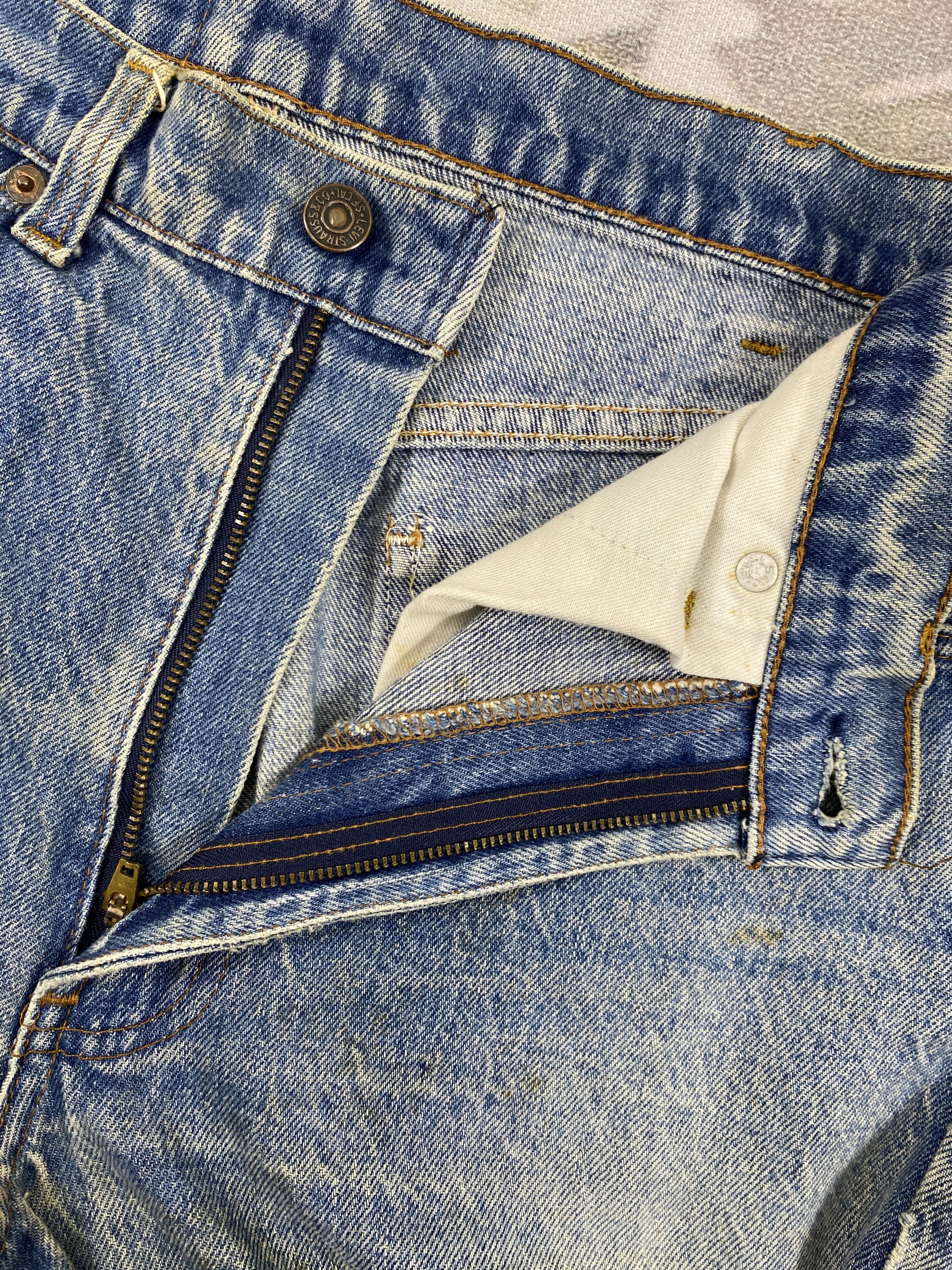 Vintage Distressed Vintage 80s Levi's Big E Orange Tab 31x30 JN3502 Size US 31 - 4 Thumbnail