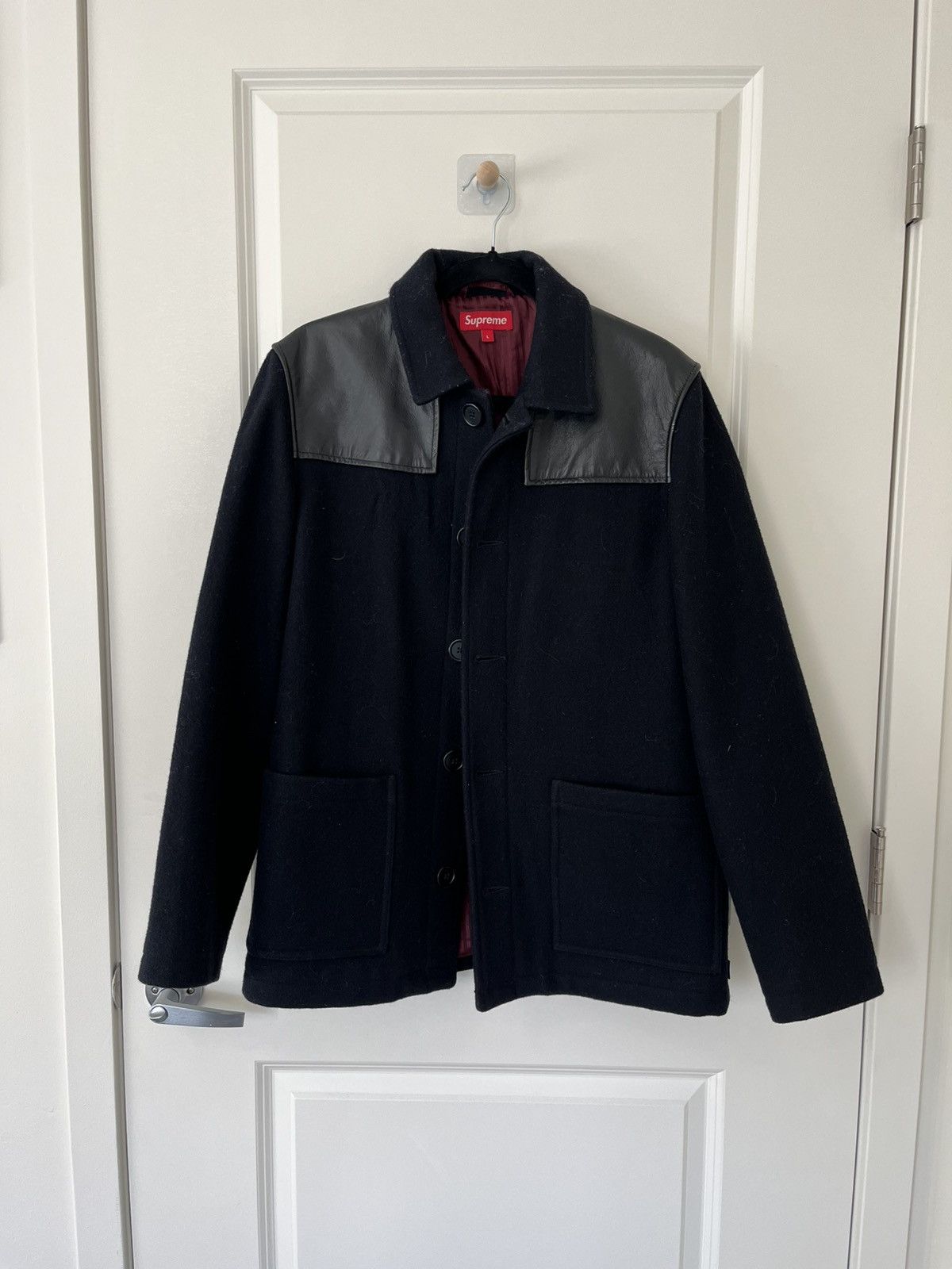Supreme Supreme fw12 donkey leather navy jacket Size US L / EU 52-54 / 3 - 1 Thumbnail