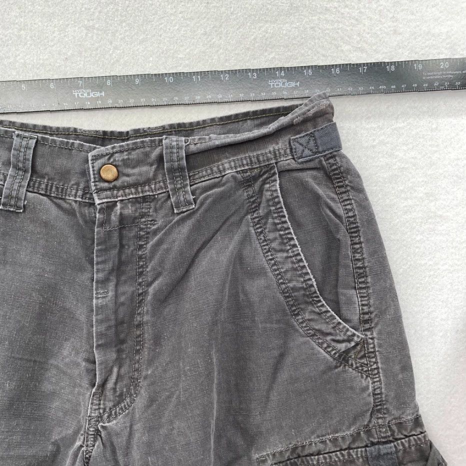 Lucky Brand Lucky Brand Cargo Shorts Mens 31 Gray Distressed Adjustable Waist Y2K Size US 31 - 7 Thumbnail