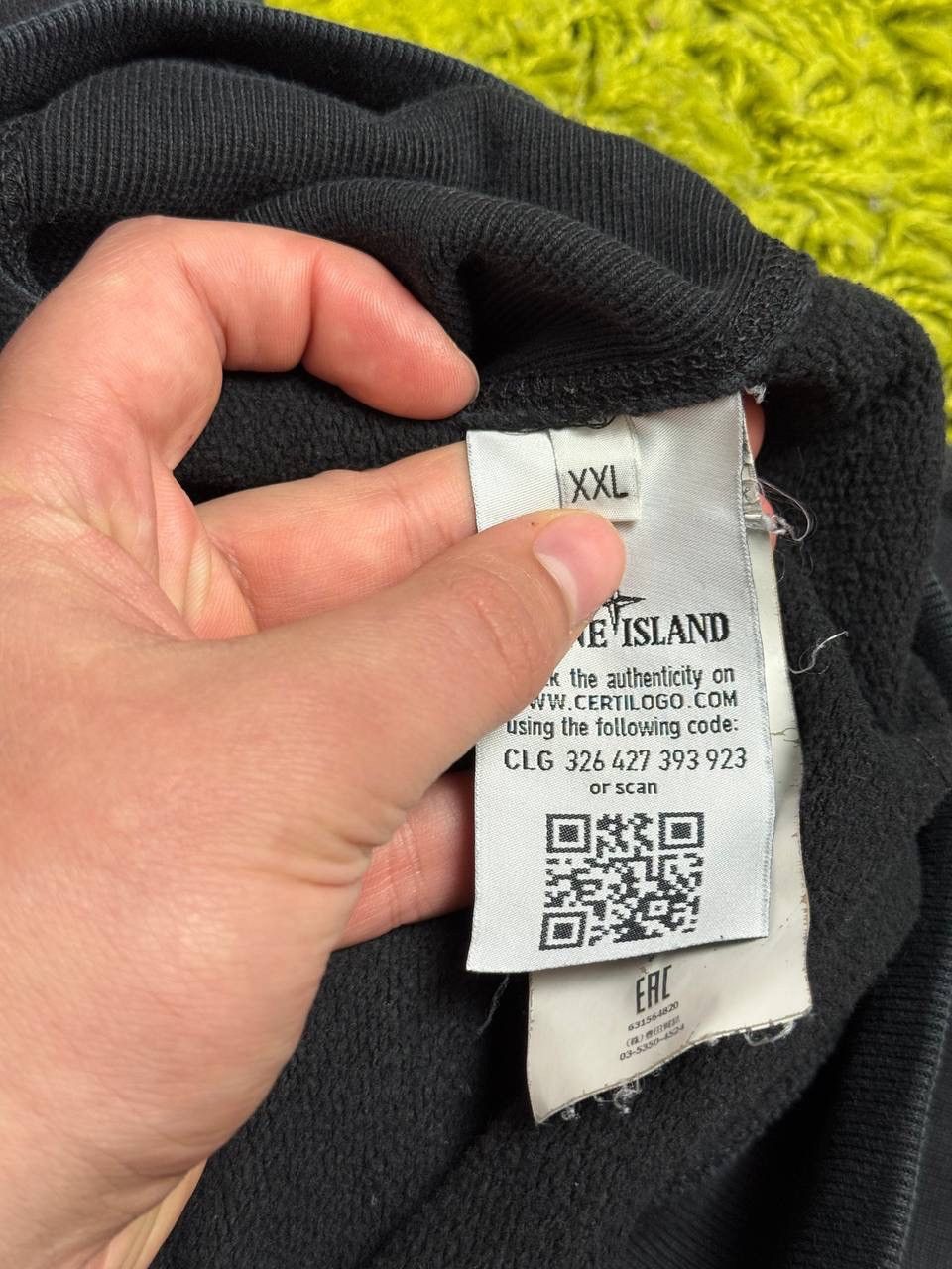 Stone Island Stone Island Zip Up Hoodie Washed Size US XXL / EU 58 / 5 - 9 Thumbnail