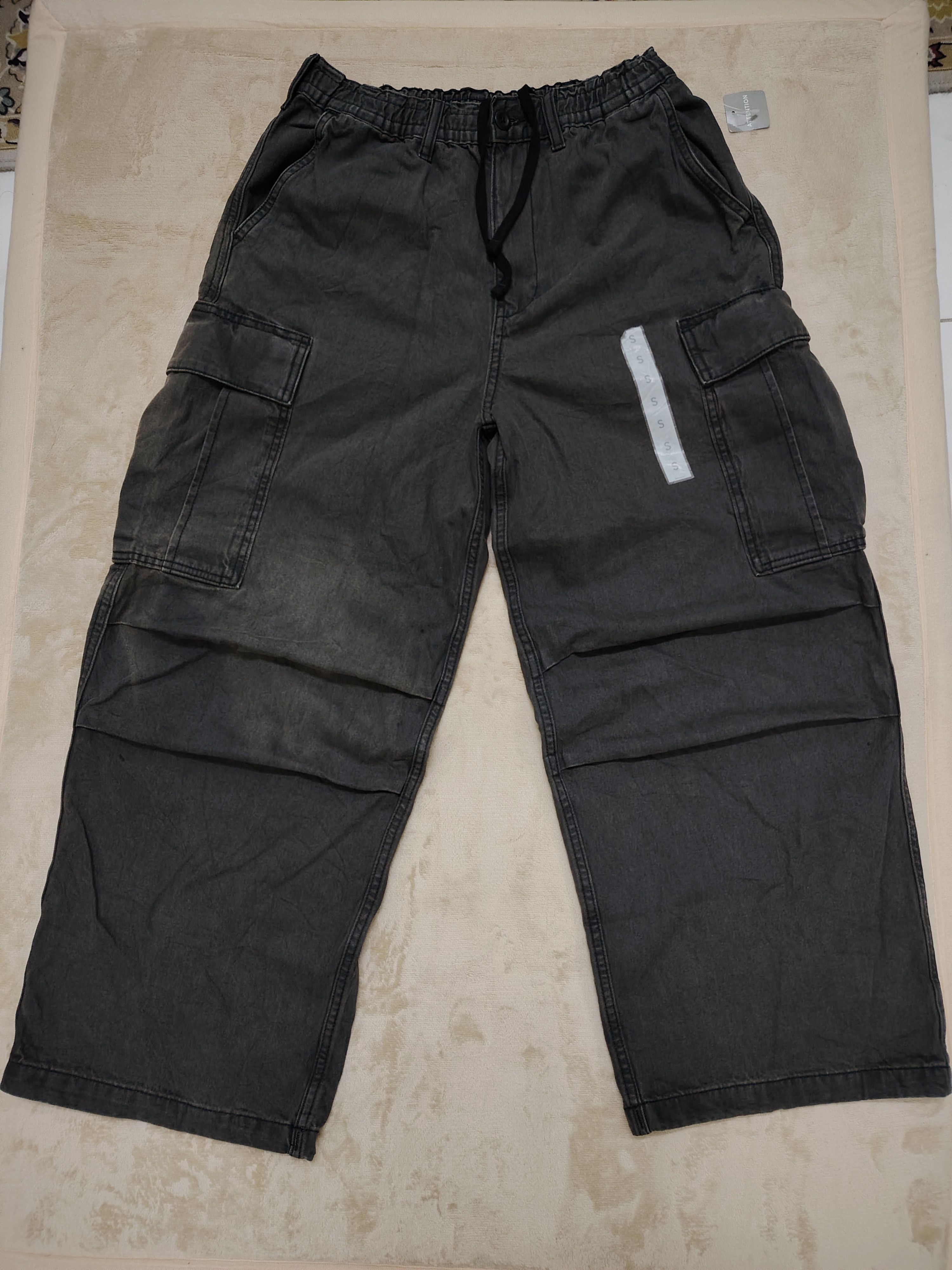 NWT Gu Baggy Yohji Yamamoto Ballon Cargo Pant Faded Style