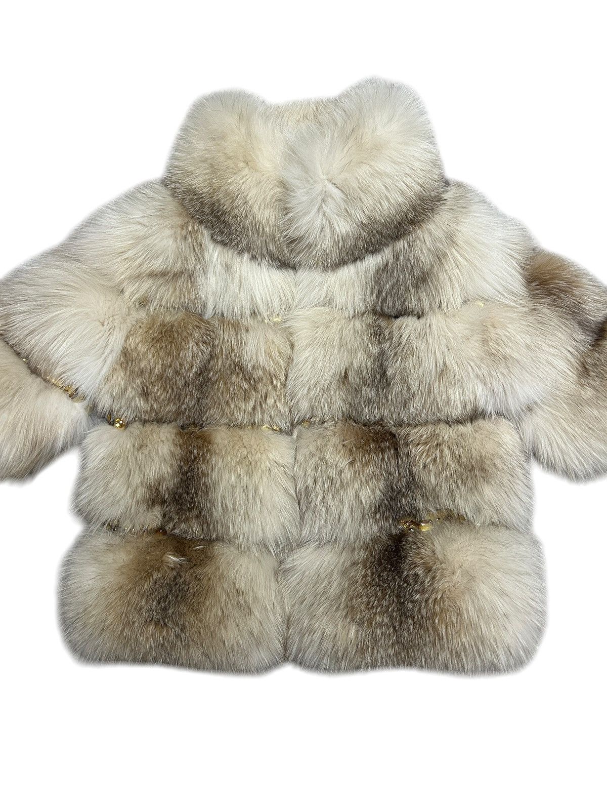 Dsquared2 F/W 14 Embellished Arctic Fox Fur Jacket Size S / US 4 / IT 40 - 2 Thumbnail