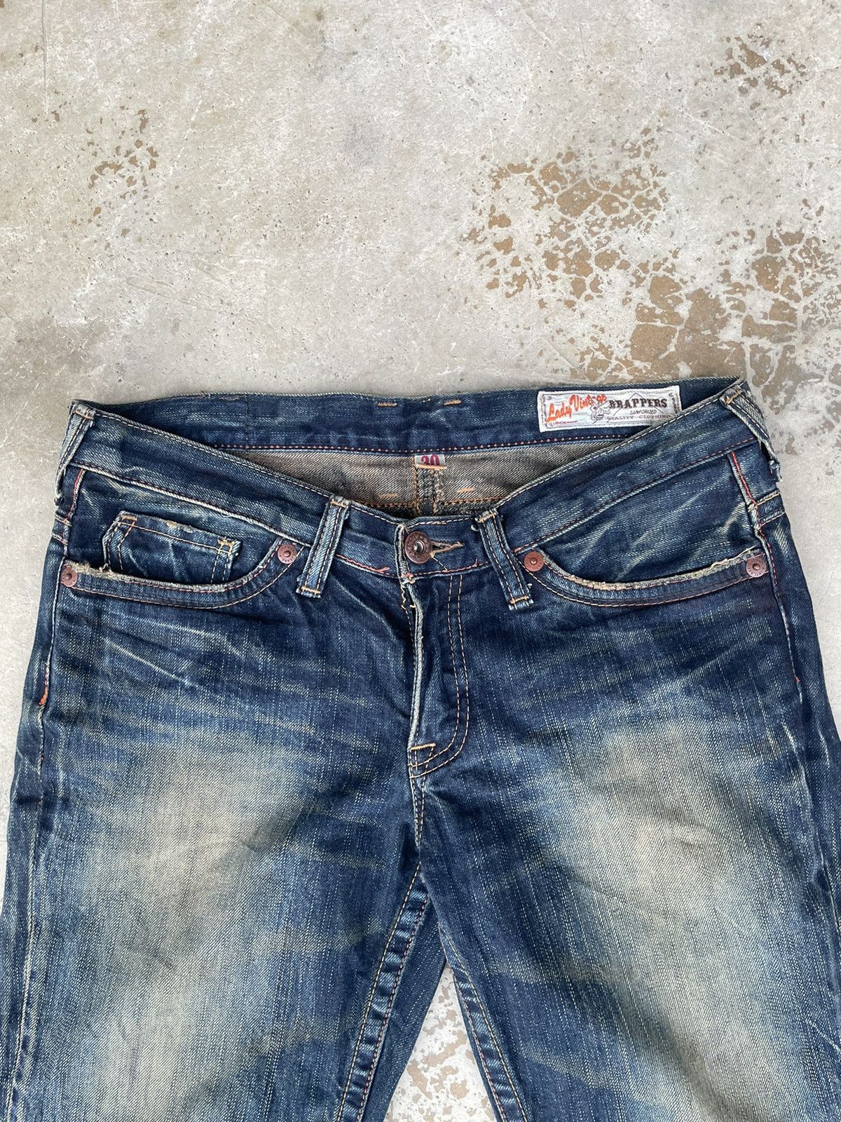 If Six Was Nine Vintage Brappers Sanforized Flare Jeans Rusty Size US 34 / EU 50 - 5 Thumbnail