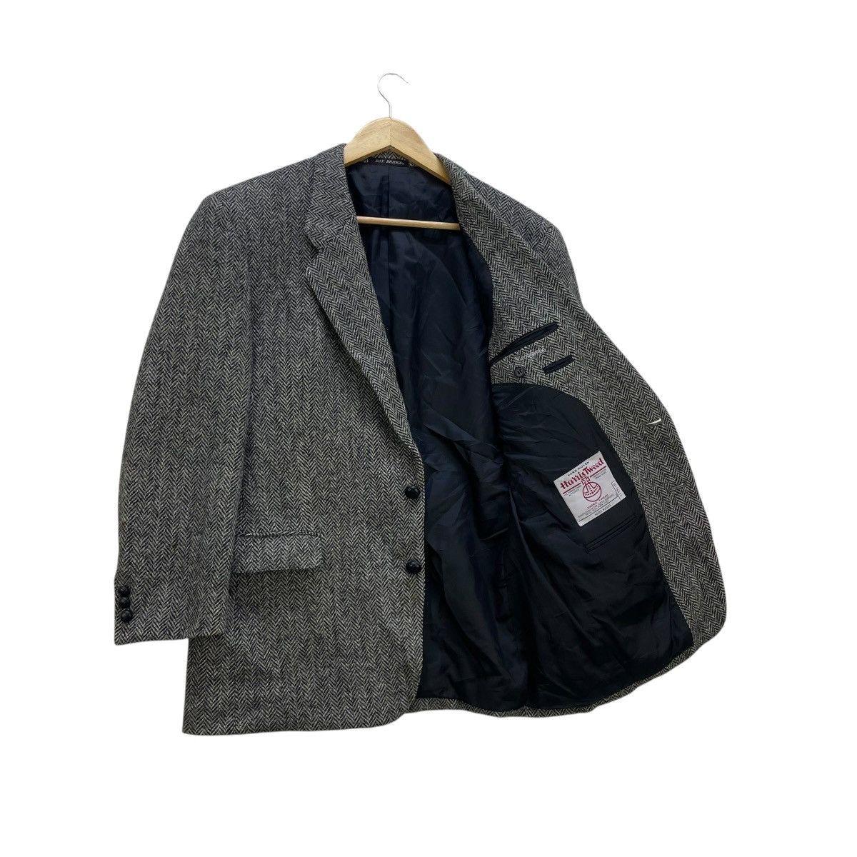 Harris Tweed 💥Vintage Harris Tweed Herringbone Blazer Daily Jacket Size US M / EU 48-50 / 2 - 3 Thumbnail