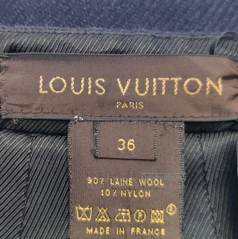 Louis Vuitton Louis Vuitton Black Wool Blend Skirt Size 36. Size 35" - 2 Thumbnail