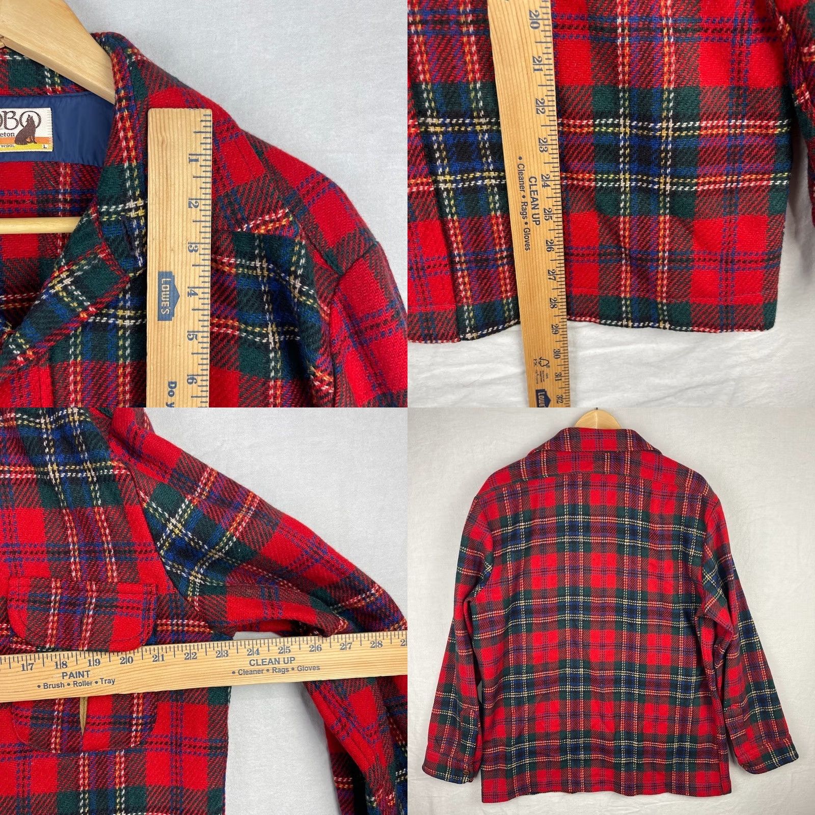 Pendleton VINTAGE Pendleton Lobo Shooting Shirt Mens Large Red Tartan Flannel Button Up Size US L / EU 52-54 / 3 - 8 Thumbnail
