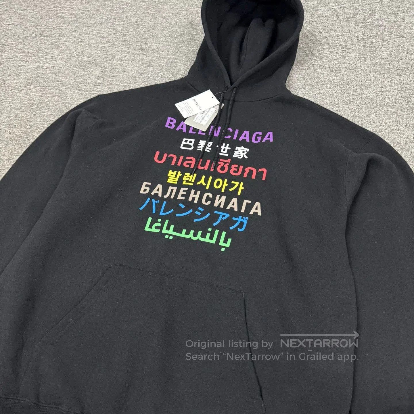 Balenciaga Balenciaga Seven Languages Hoodie. Size US L / EU 52-54 / 3 - 6 Thumbnail