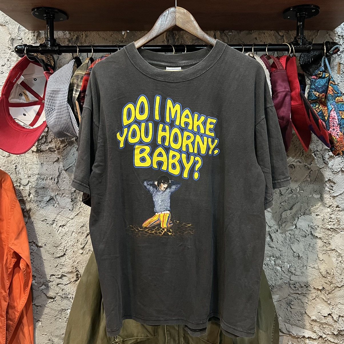 Band Tees × Vintage Vintage 90’s Austin Powers Do I Make You Happy Baby? 1998 Size US XL / EU 56 / 4 - 1 Thumbnail
