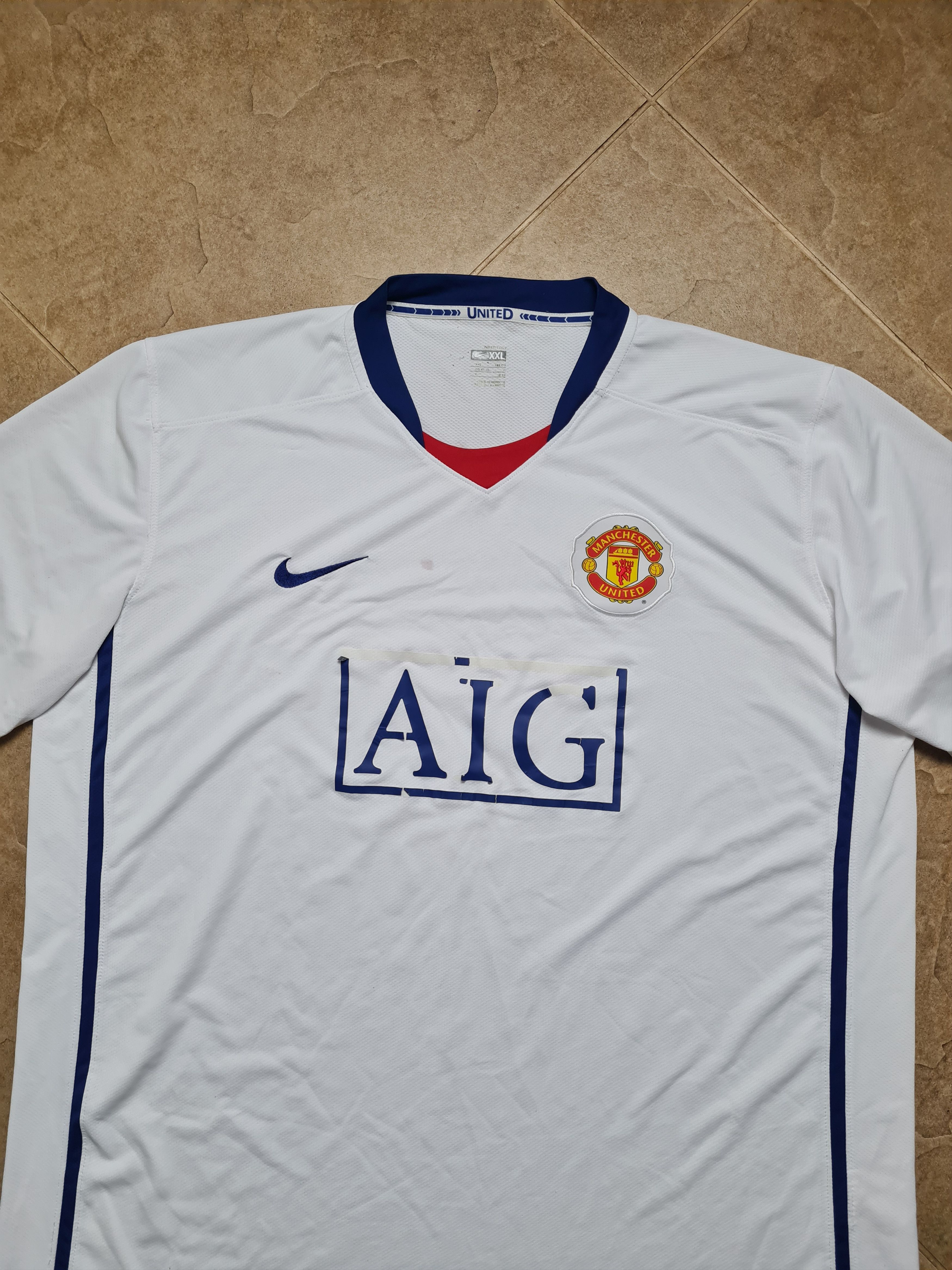 Nike Nike Manchester United Away 2008/09 Soccer Jersey Football Size US XXL / EU 58 / 5 - 1 Thumbnail