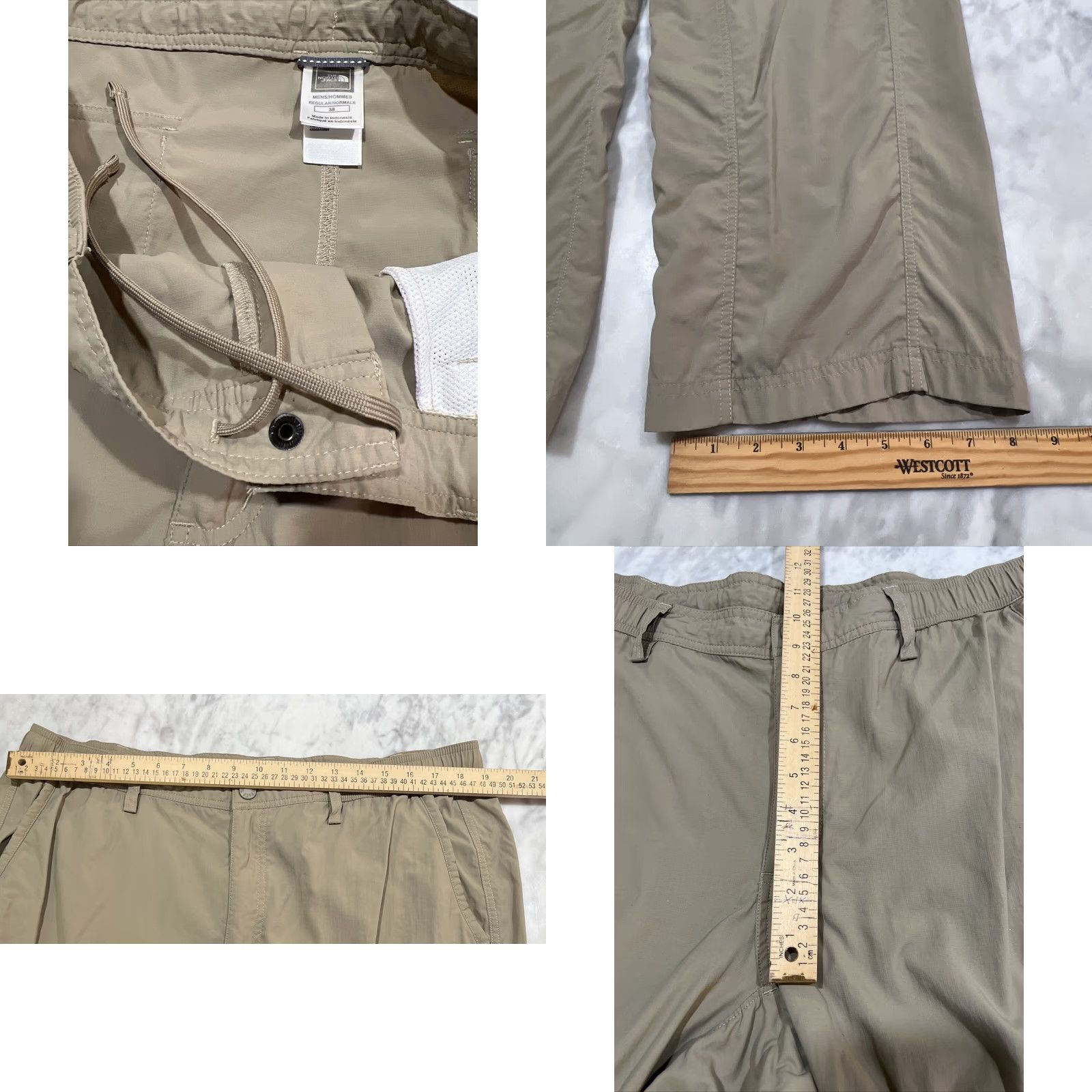 The North Face The North Face Pants Mens 38X31 Beige Flat Front Straight Leg Cargo Pockets Size US 38 / EU 54 - 8 Thumbnail