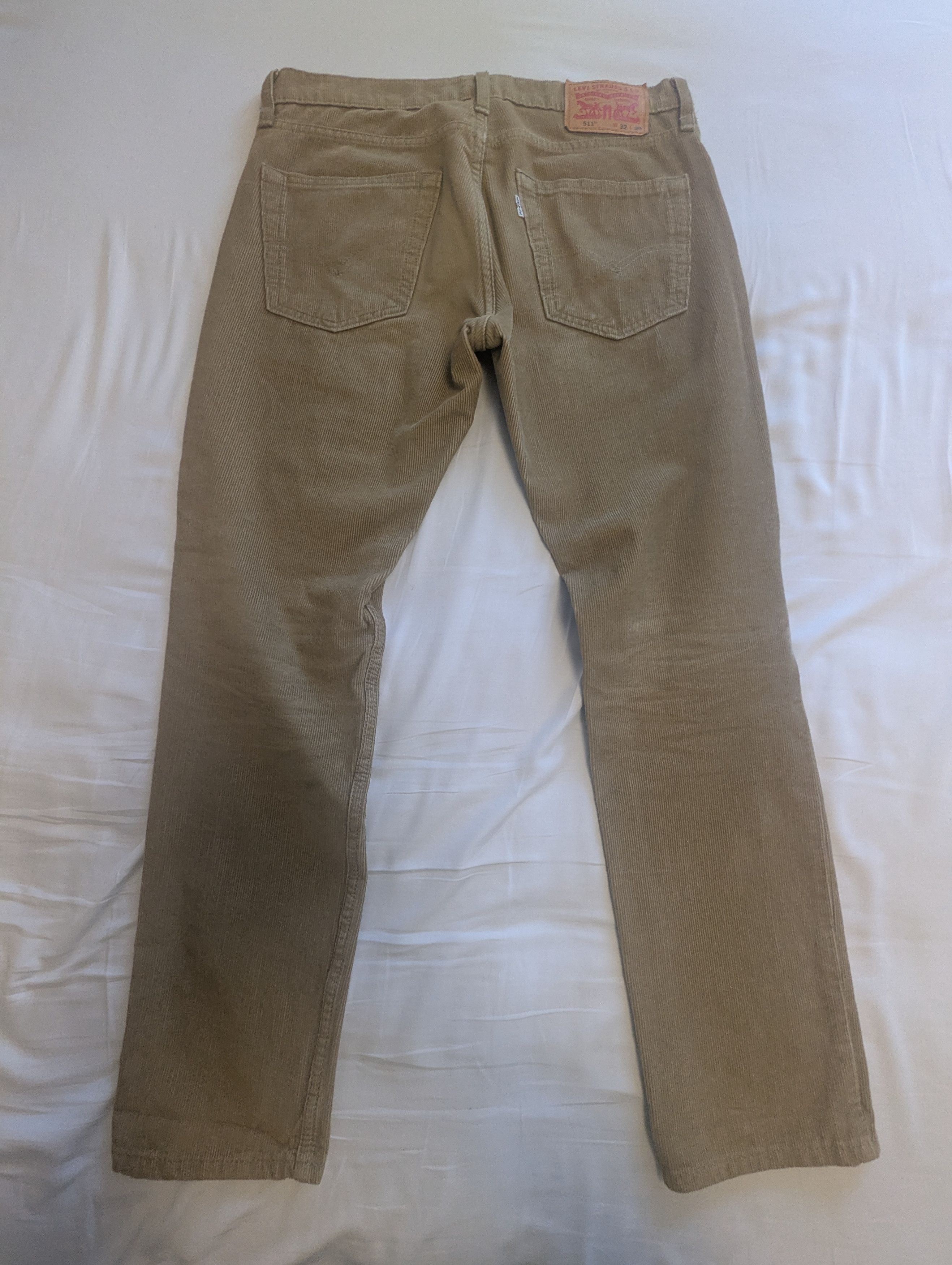 Levi's Men's Levi's 511 Beige Khaki Corduroy Pants 32x30 Size US 32 / EU 48 - 2 Thumbnail
