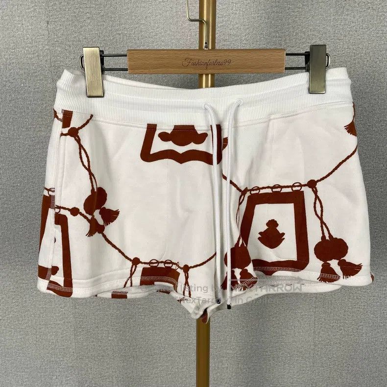 Hermes Lantern printed drawstring shorts