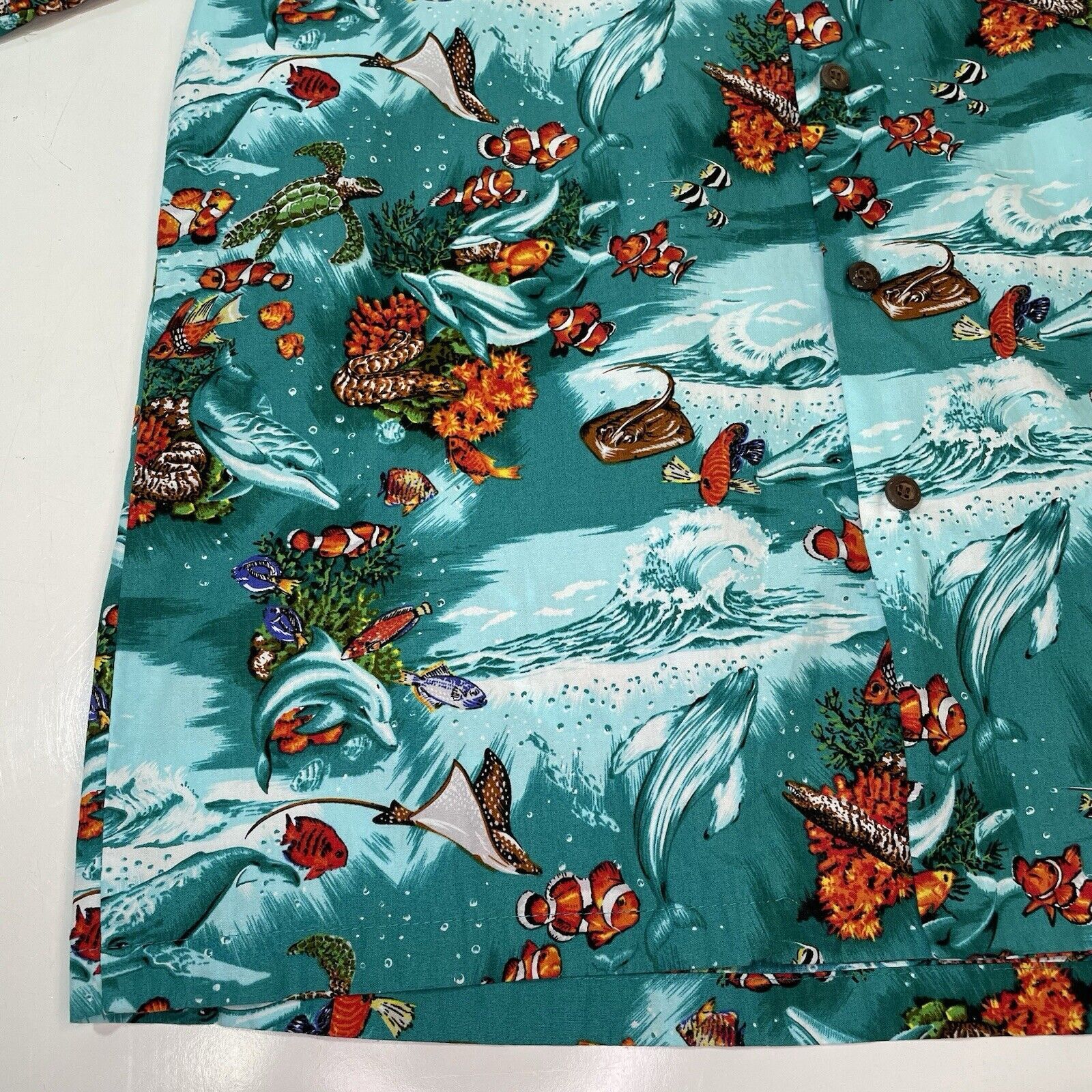 Other Aloha Republic Men’s Hawaiian Shirt Tropical Reef Clownfish Size US M / EU 48-50 / 2 - 2 Thumbnail