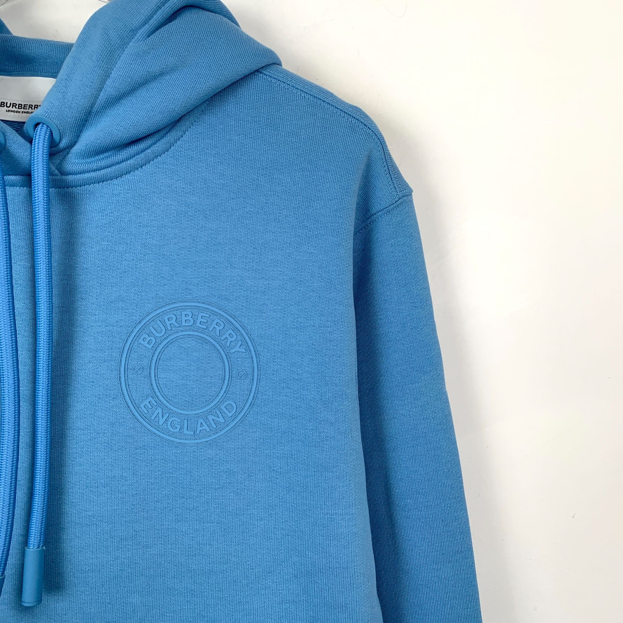 Burberry Burberry Blue Logo Hooded Sweatshirt (Size XS) Size XS / US 0-2 / IT 36-38 - 5 Thumbnail