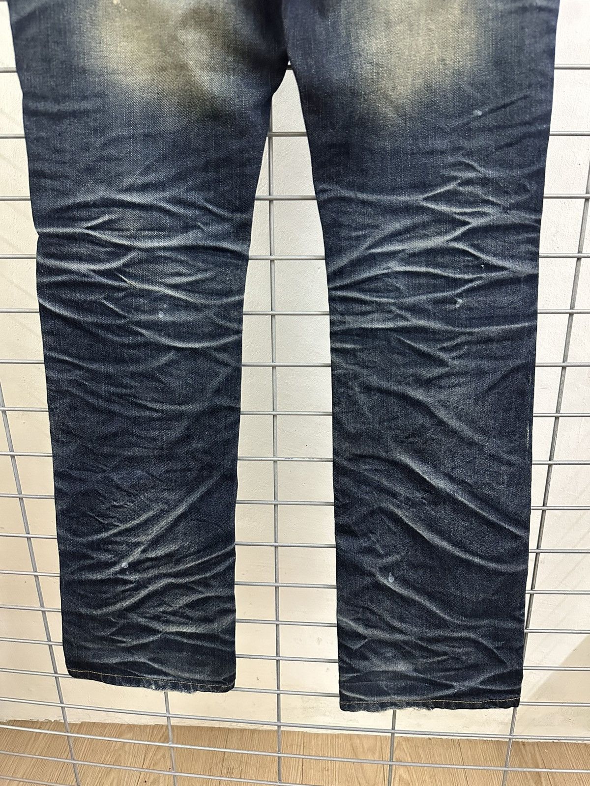 Isamu Katayama Backlash × JACKROSE × Japanese Brand Rare Beautiful Jack Rose Wash Boro Distressed Flared Denim Size US 31 - 12 Thumbnail