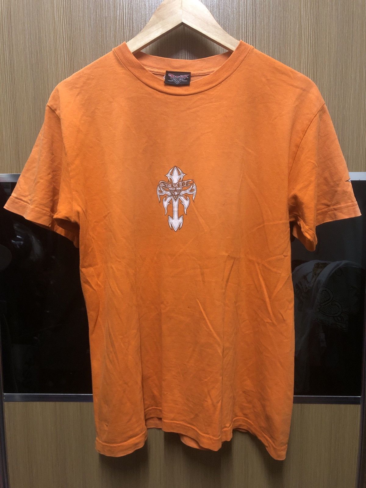 Vintage Rare Vintage Centre Logo Drill Skateboard Shirt Size US M / EU 48-50 / 2 - 2 Thumbnail