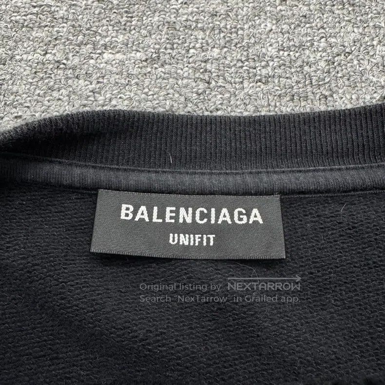 Balenciaga Balenciaga Embroidered Logo Stitched Fake Two-Piece Sweate Size US S / EU 44-46 / 1 - 2 Thumbnail
