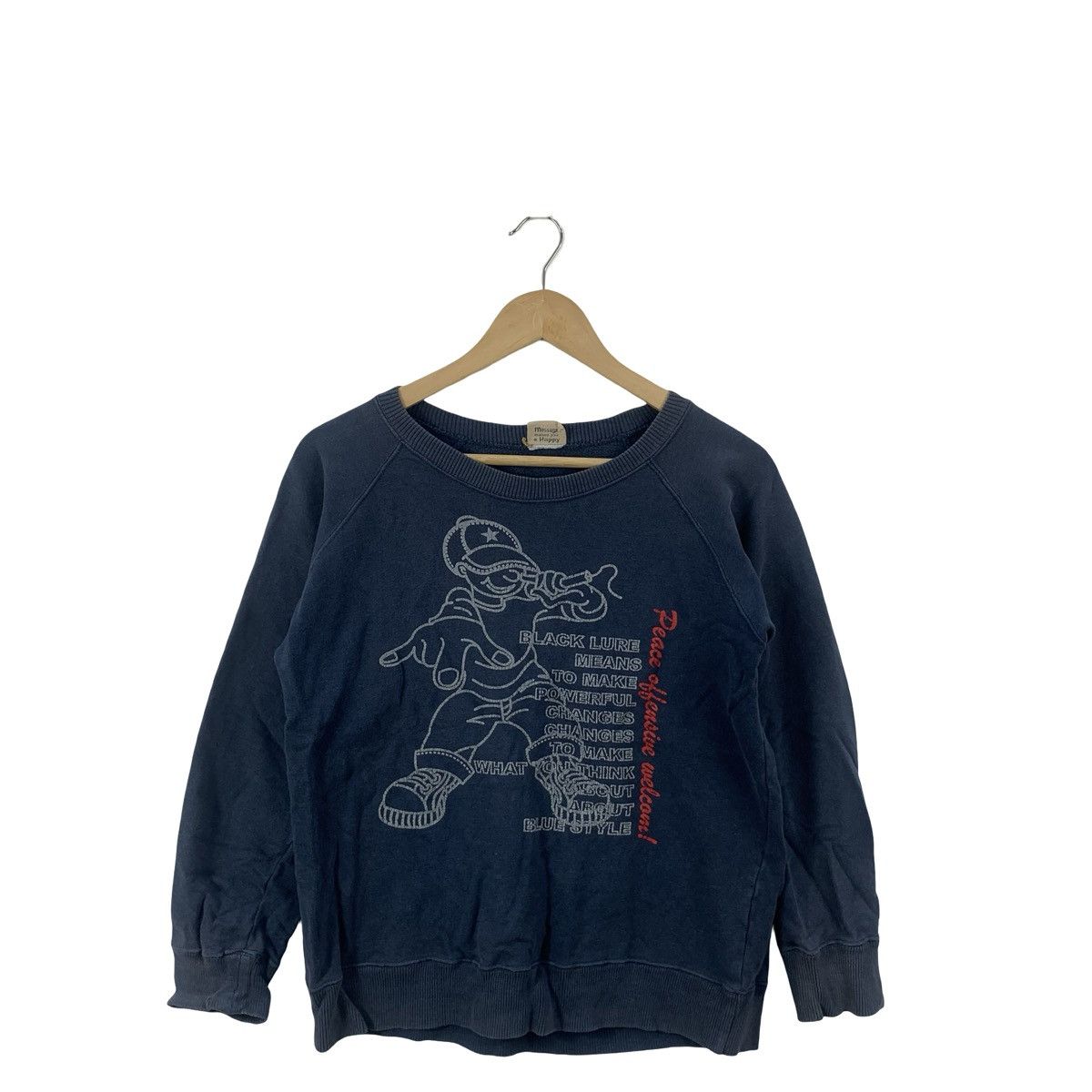 Vintage Vintage HIP HOP GRAPHIC Crewneck Sweatshirt Streetwear Size US S / EU 44-46 / 1 - 5 Thumbnail