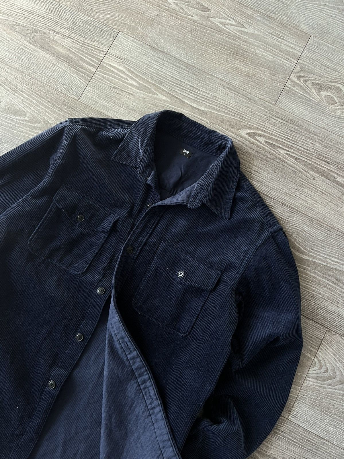 Japanese Brand × Uniqlo ‼️Uniqlo Avant Garde Welur Cotton Streetwear Flannel Coat‼️ Size US M / EU 48-50 / 2 - 5 Thumbnail