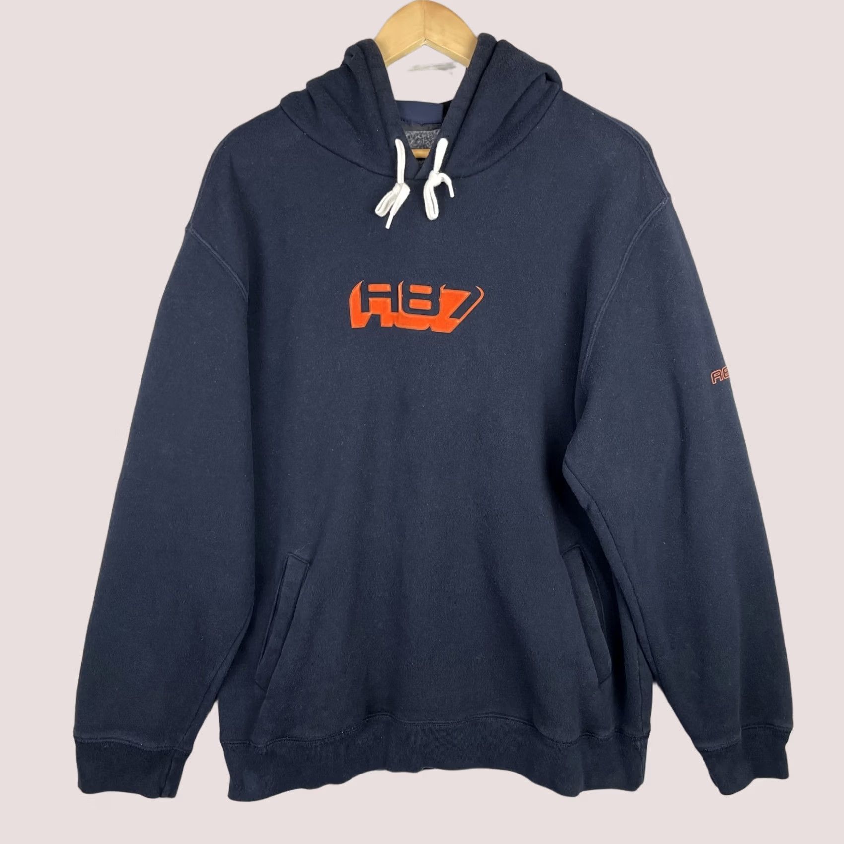 Aeropostale Vintage Aeropostale Hoodie Mens L Navy Pullover Fleece Graphic Print Logo Hooded XL Blue Size US L / EU 52-54 / 3 - 1 Thumbnail