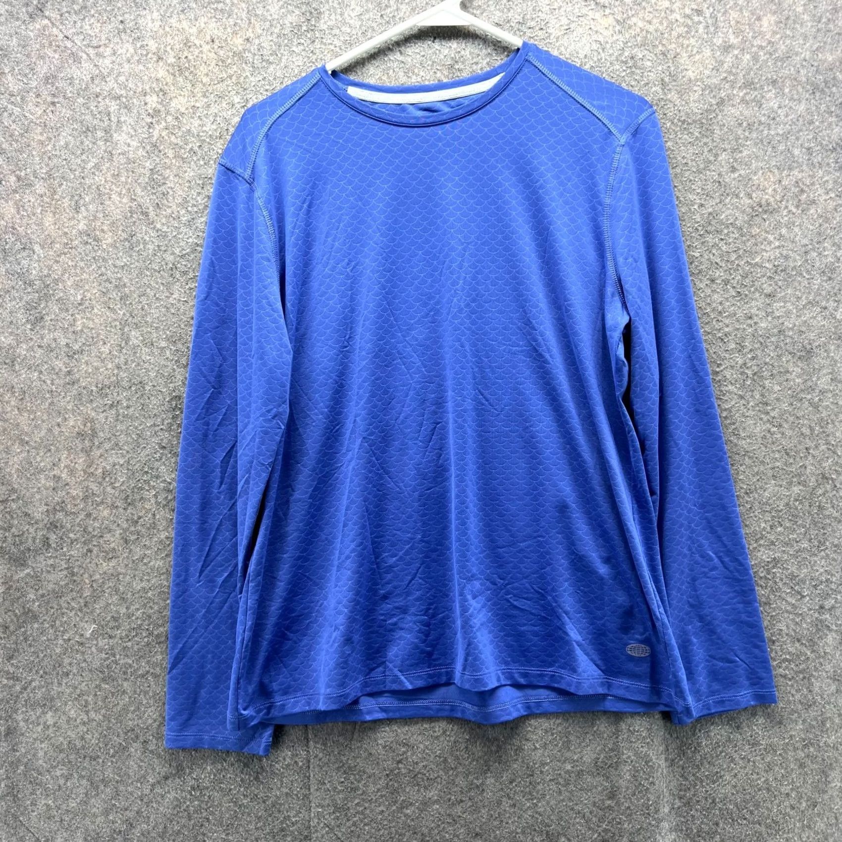 Vintage VINTAGE Reel Legends Shirt Men L Blue KEEP IT COOL Performance Rash Guard UPF Long Sleeve Crew Neck Logo Size US L / EU 52-54 / 3 - 2 Thumbnail