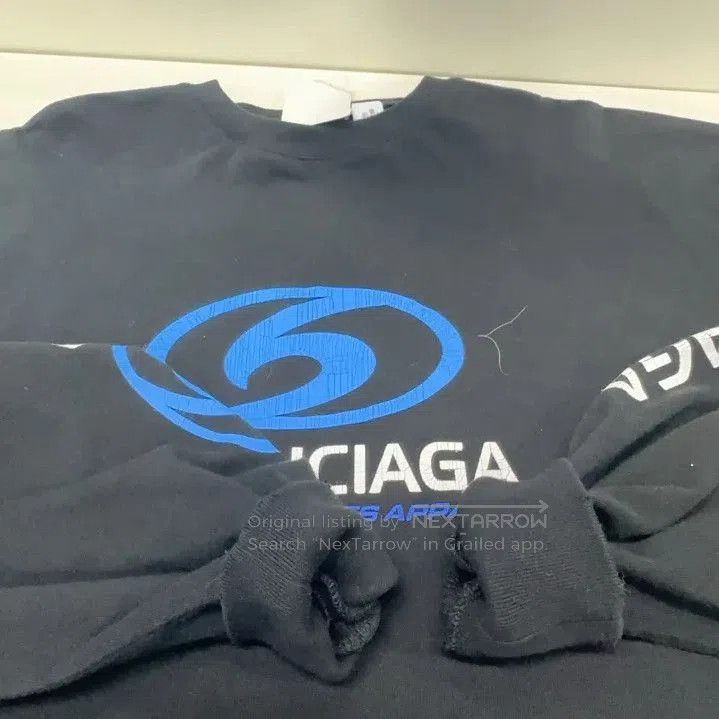 Balenciaga Balenciaga Black Logo Long Sleeve Sweatshirt. Size US L / EU 52-54 / 3 - 4 Thumbnail