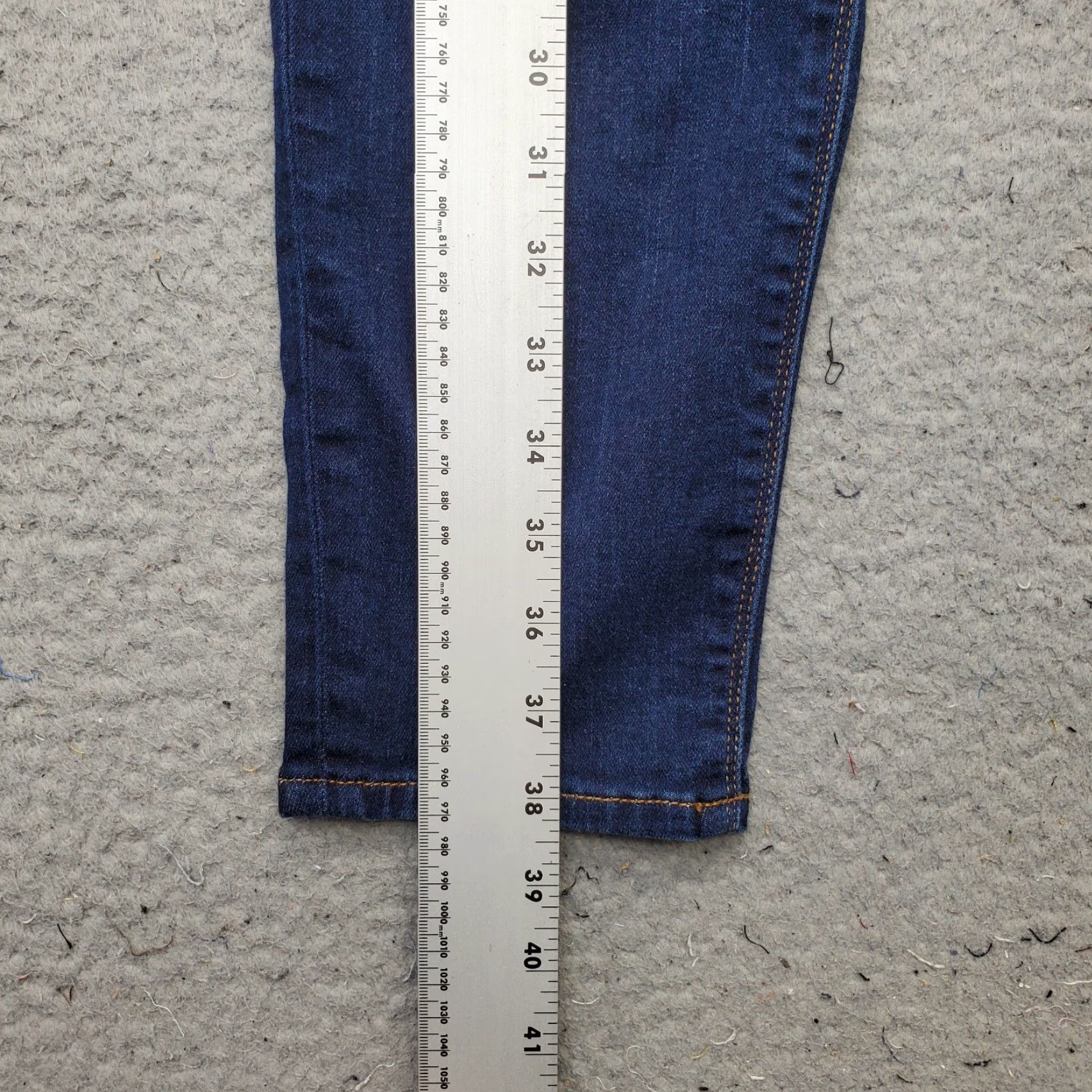 Hudson Hudson Womens Jeans 33 Blue Denim Stretch Mid Rise Skinny 5-Pocket Inseam 26.75" VINTAGE No Size 24" / US 00 / IT 34 - 3 Thumbnail