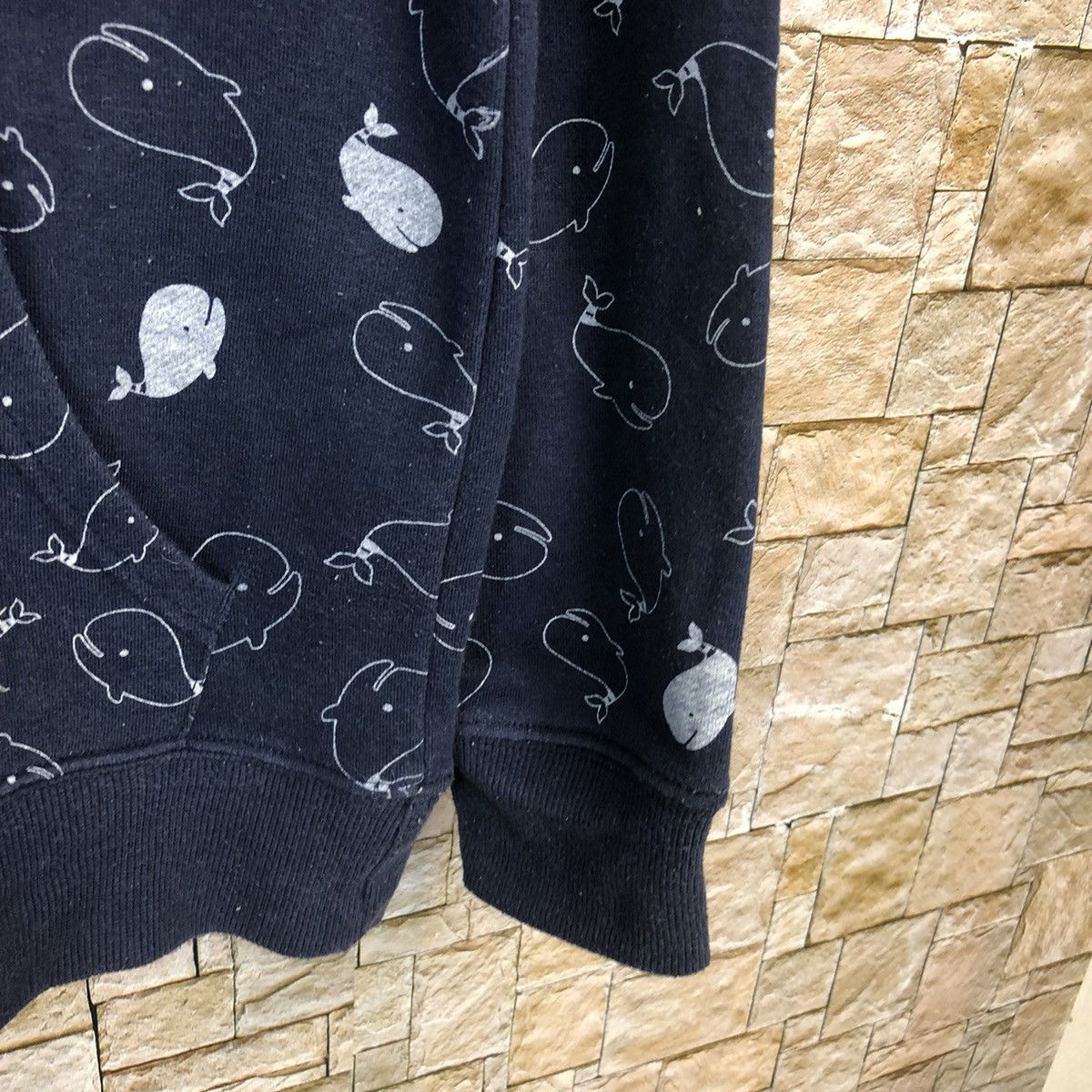 Japanese Brand Fat Animals wheel fullprint Dark Blue Hoodie #A474 Size US S / EU 44-46 / 1 - 8 Thumbnail