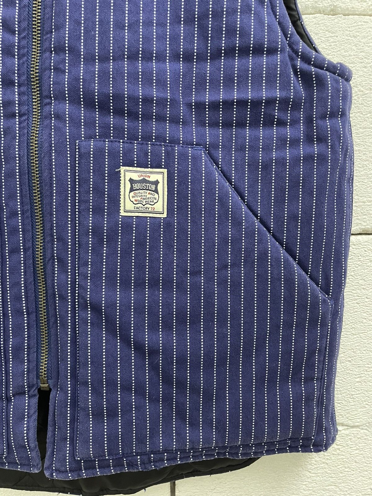 Japanese Brand Houston Japan Indigo Wabash Vest Size US M / EU 48-50 / 2 - 3 Thumbnail