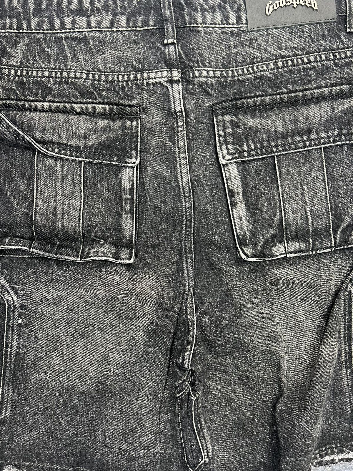 Godspeed Godspeed Octagon Cargo Denim Shorts Size US 38 / EU 54 - 5 Thumbnail