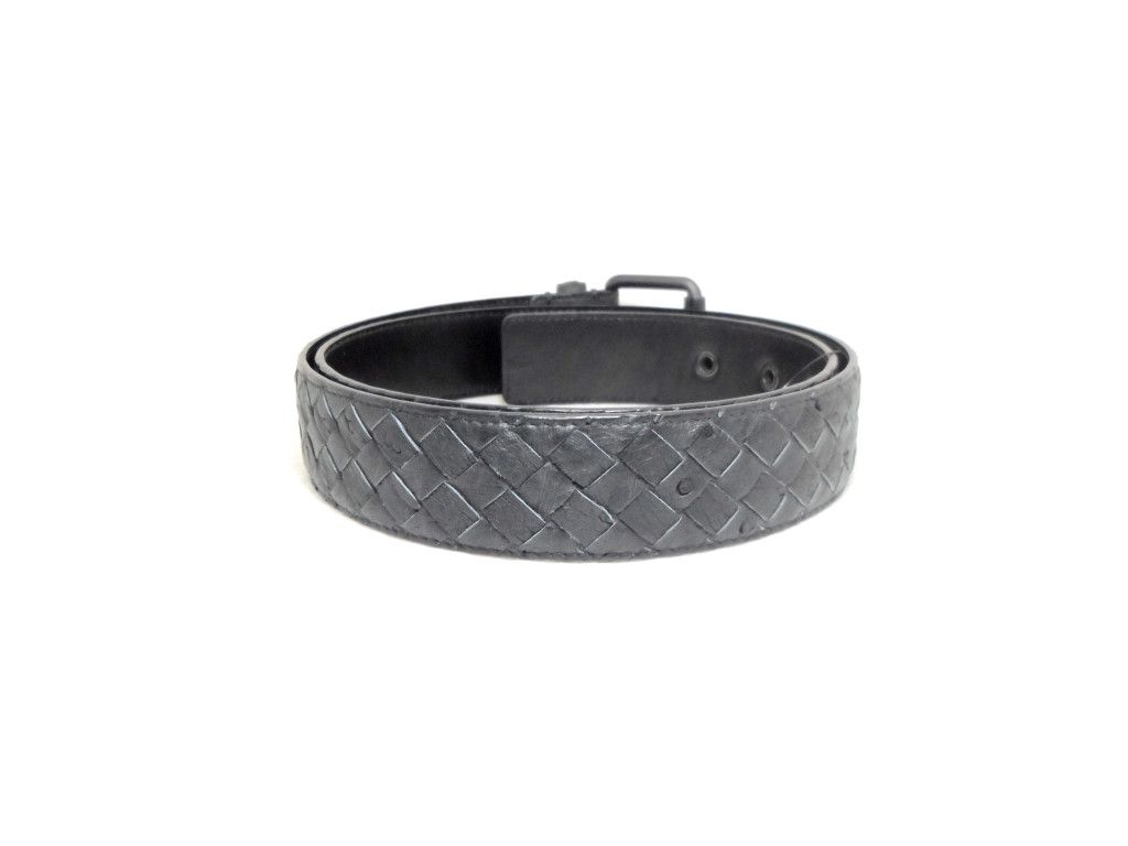 Bottega Veneta Bottega Veneta Intrecciato Ostrich belt Size 38 - 4 Thumbnail