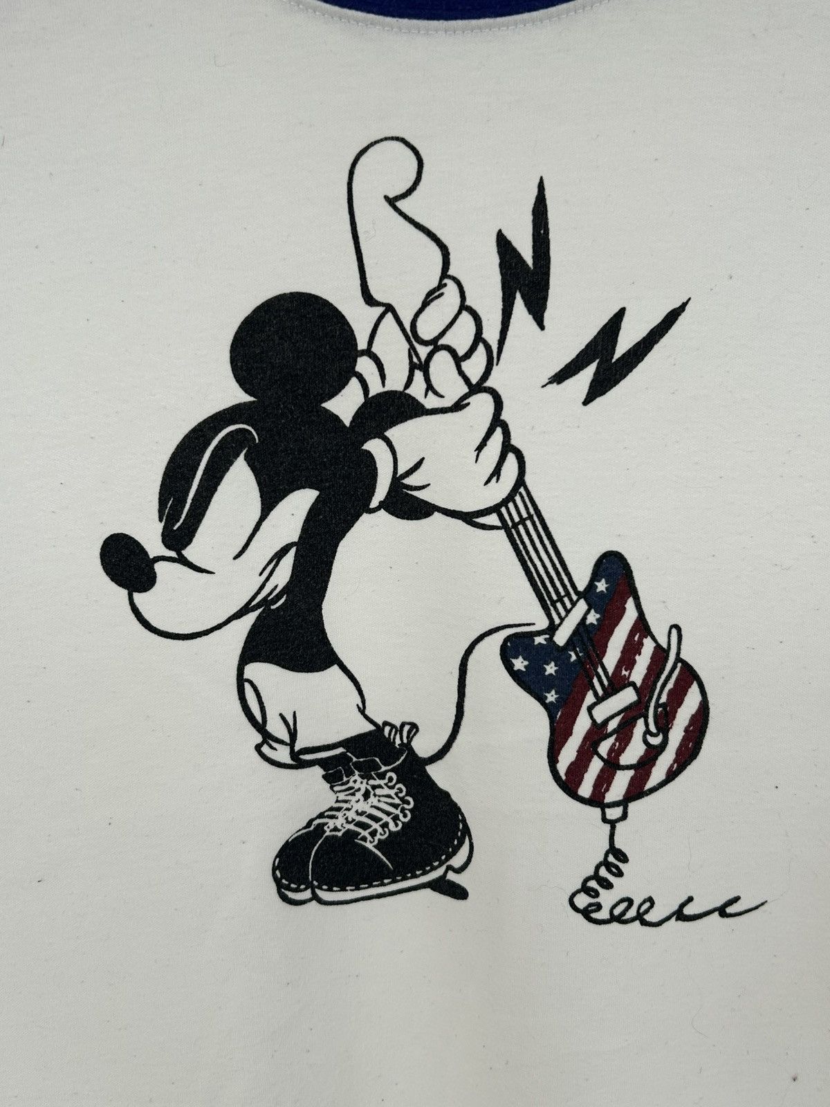 Disney World Tour Mickey Raglan White Purple Tee Size US M / EU 48-50 / 2 - 3 Thumbnail