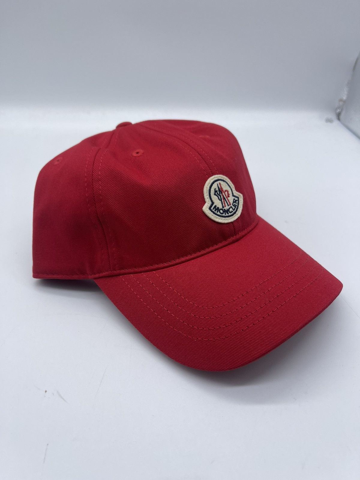Moncler Moncler logo red cap one size Size ONE SIZE - 2 Thumbnail