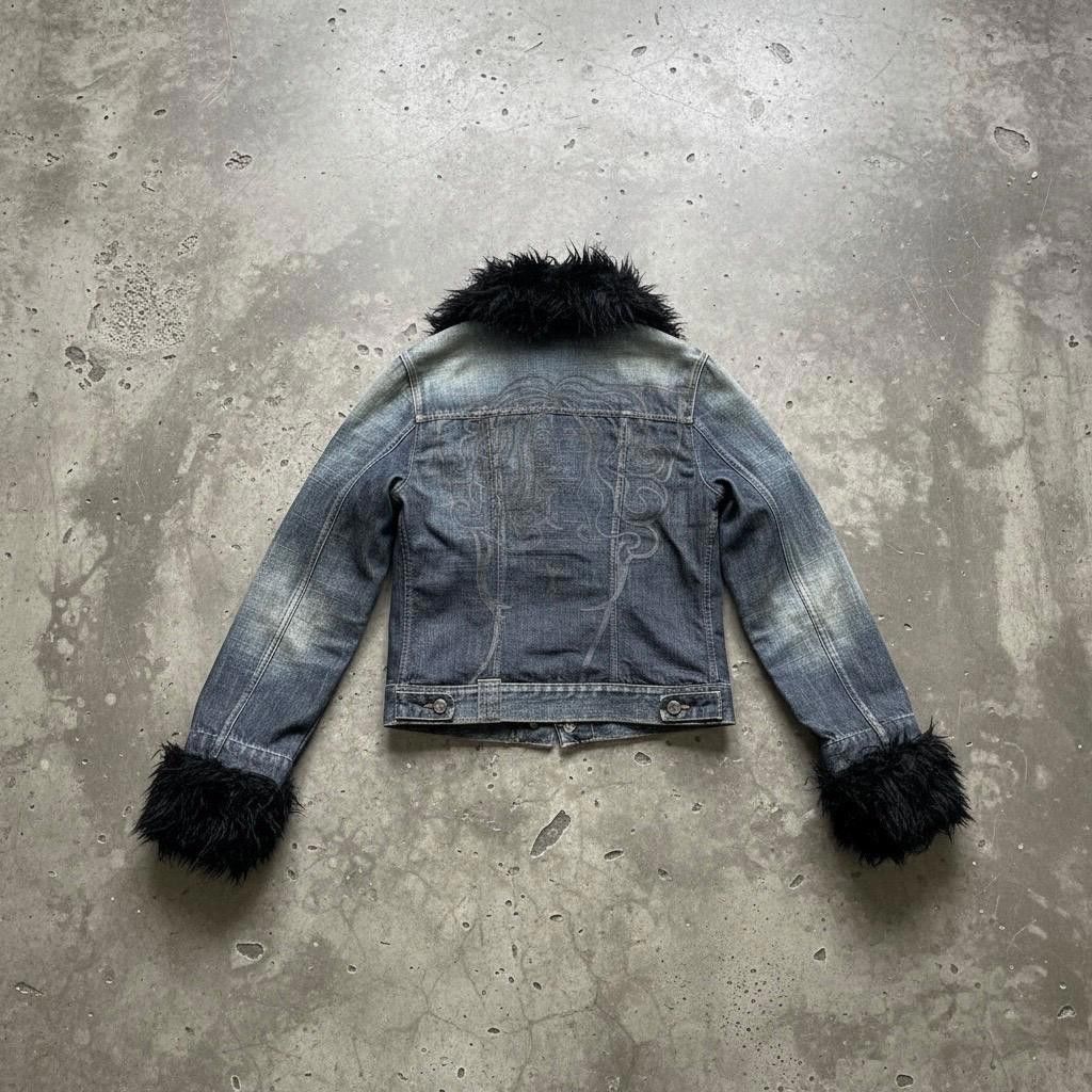 Other The Miss Sixty Furry Denim Jacket Size ONE SIZE - 3 Thumbnail